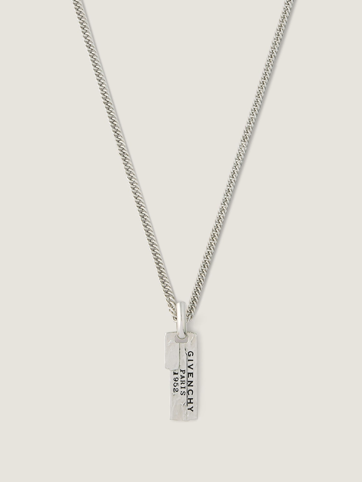 Givenchyテープ ネックレス - アンティークシルバー BF00SKF003-723 