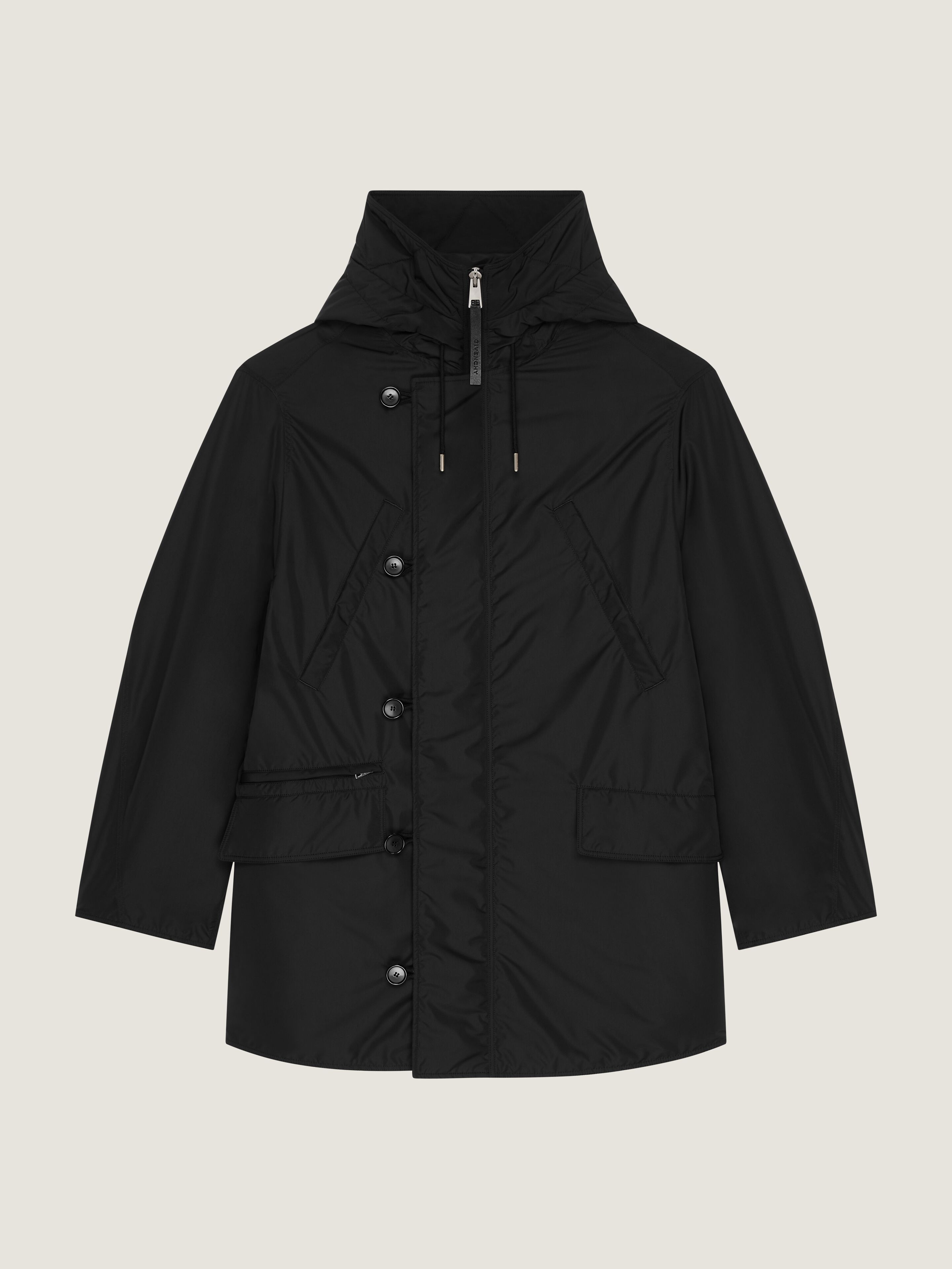 Givenchy Couture Seam Parka In Black