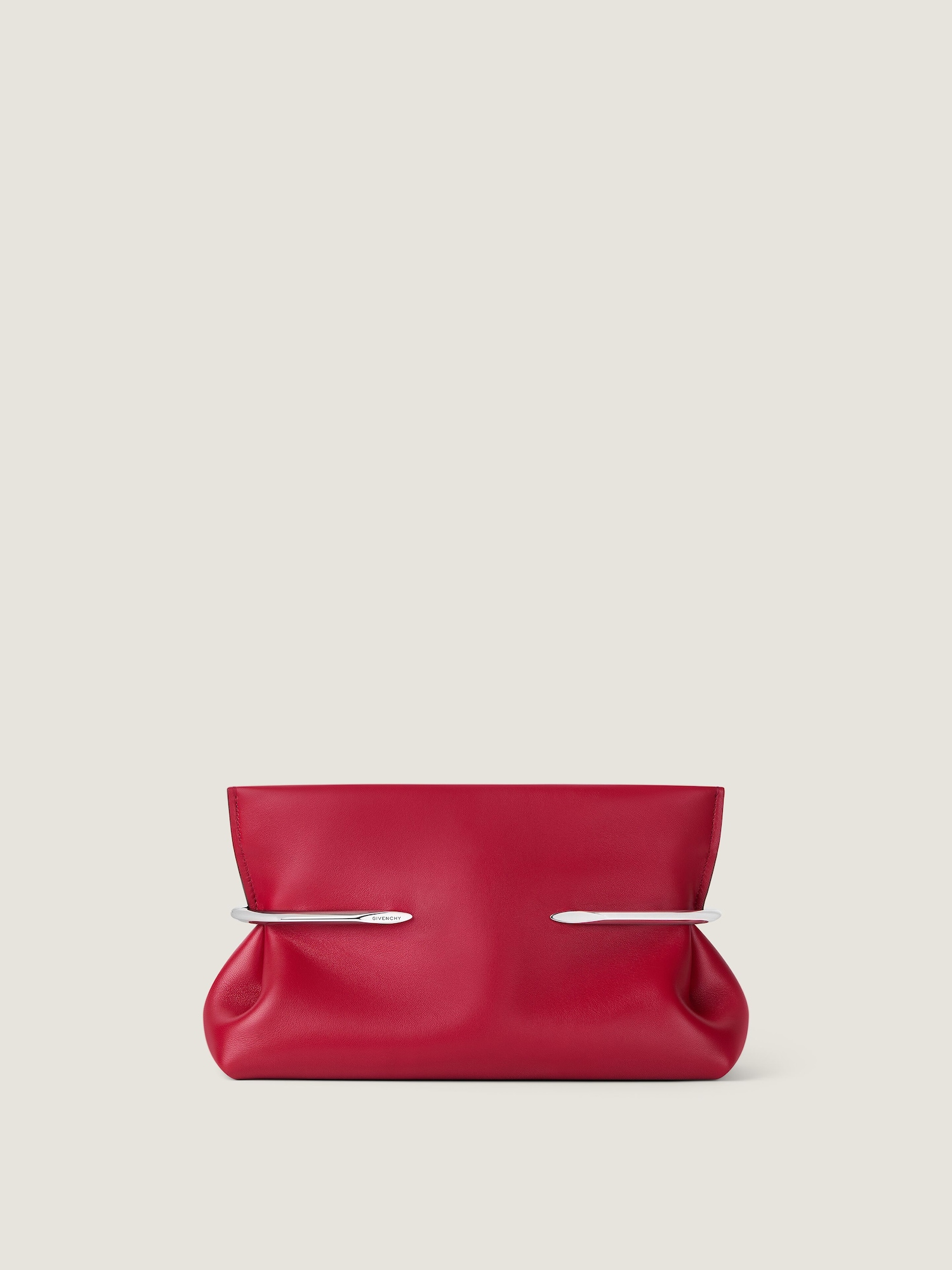 Pinch Soft clutch in nappa leather