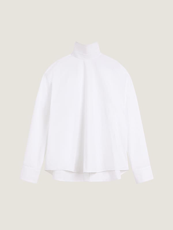 Back-to-front shirt in poplin