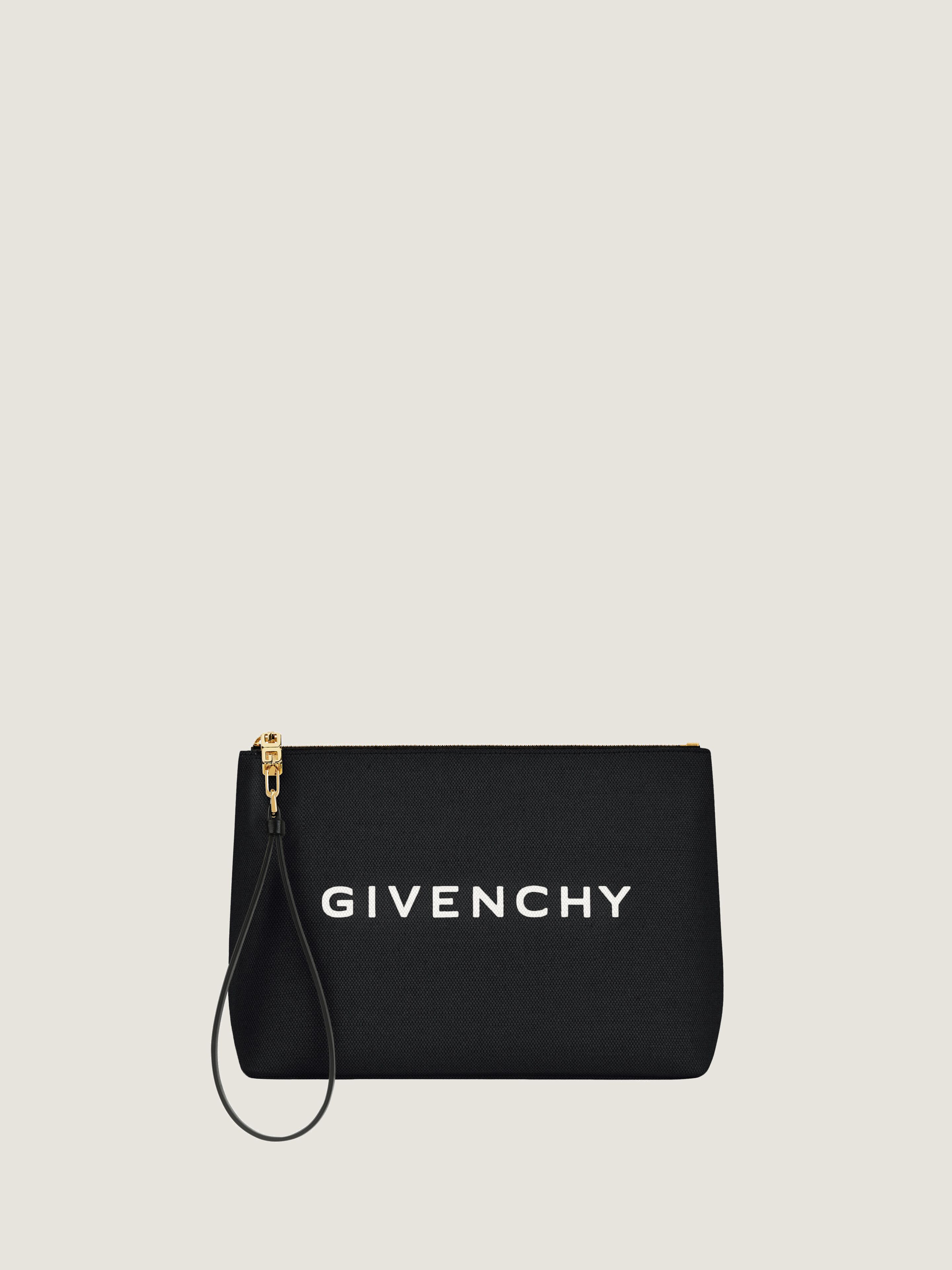 【激安通販 オンラインショップ】日用品 キャンバス ポーチ ブランドロゴ - JP GIVENCHY | ブラック バッグ