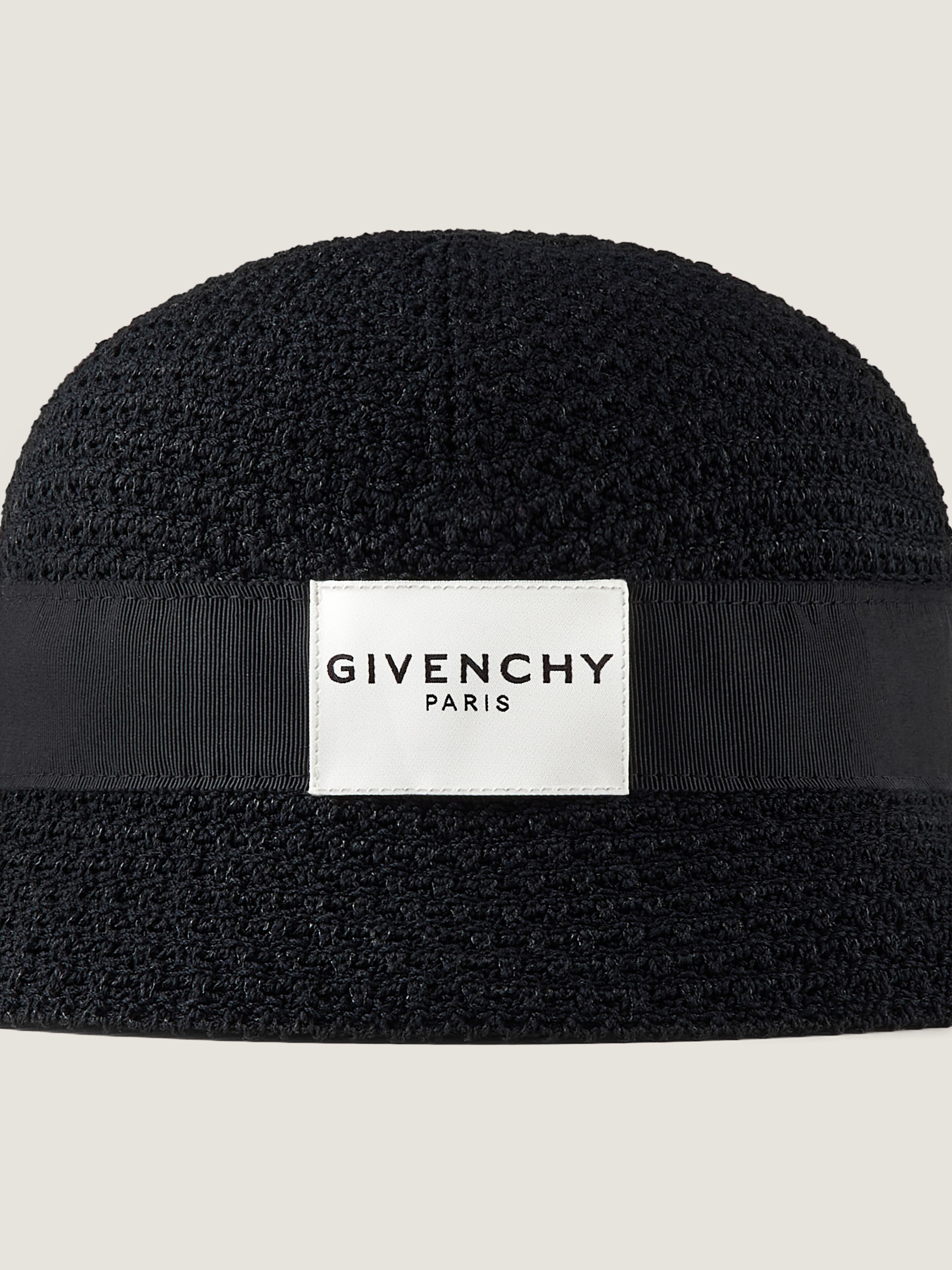 Bob in crochet with Givenchy Paris gros grain in - black