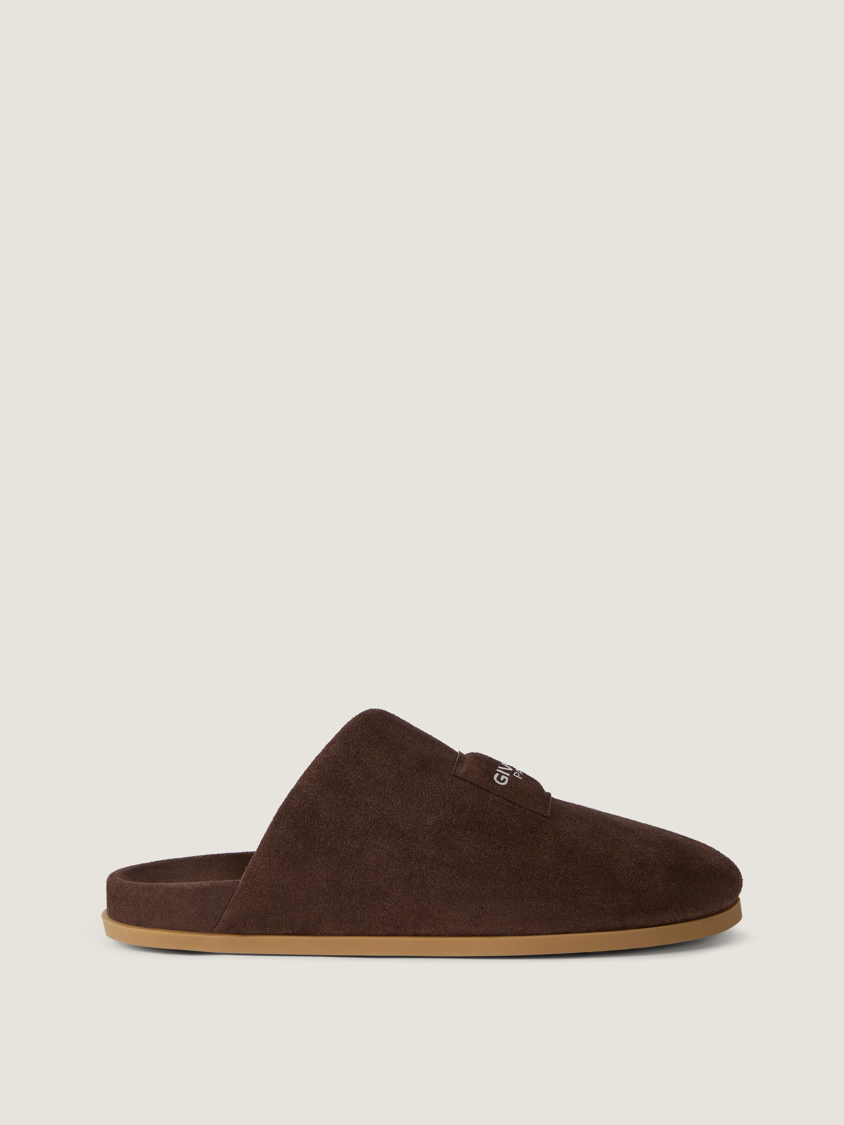 Puffy mules in suede in - dark brown - BH302NH1Y2-201 | Givenchy US