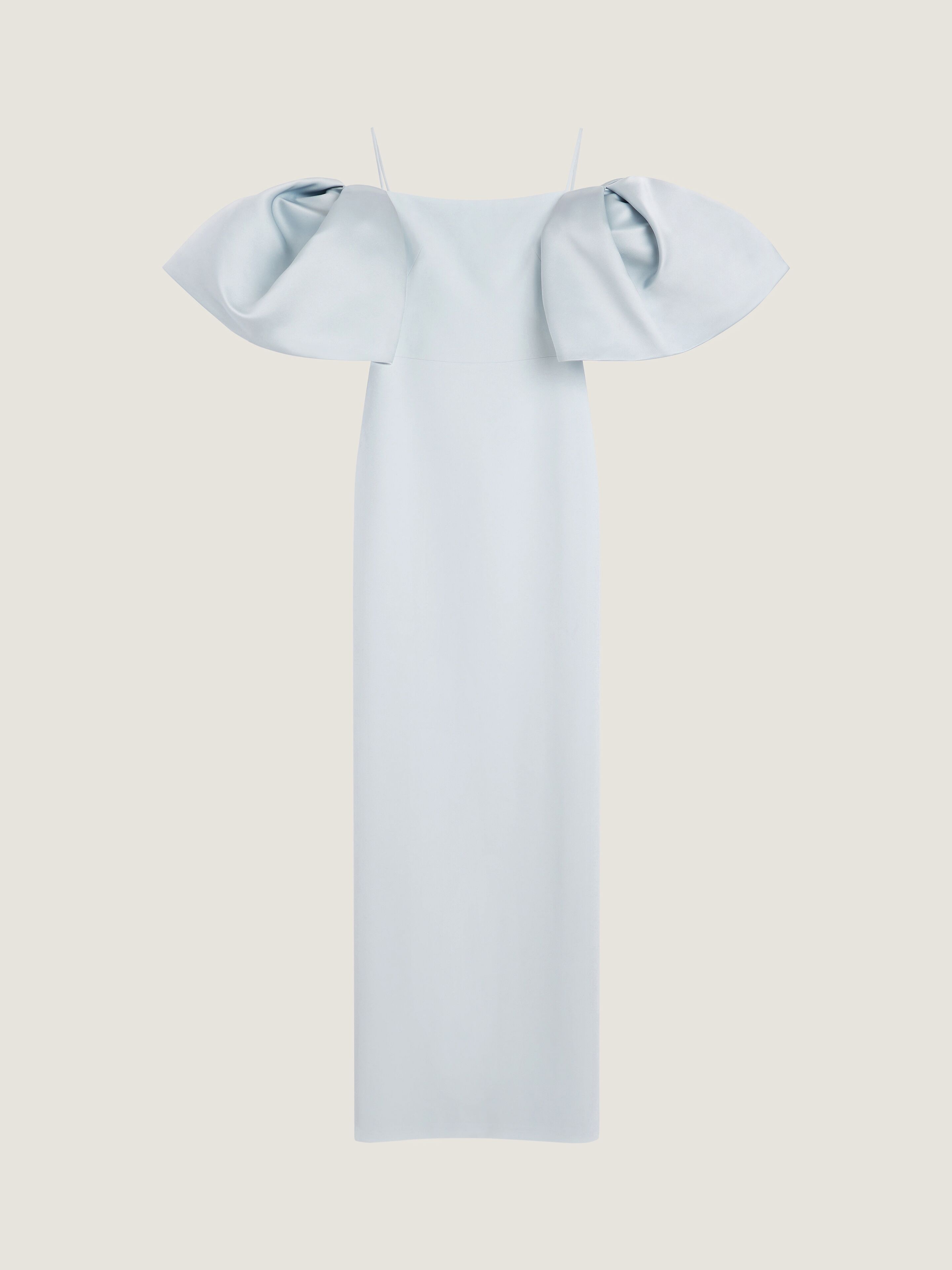 Givenchy Off-the-shoulder Dress In Crepe Cady In Blue