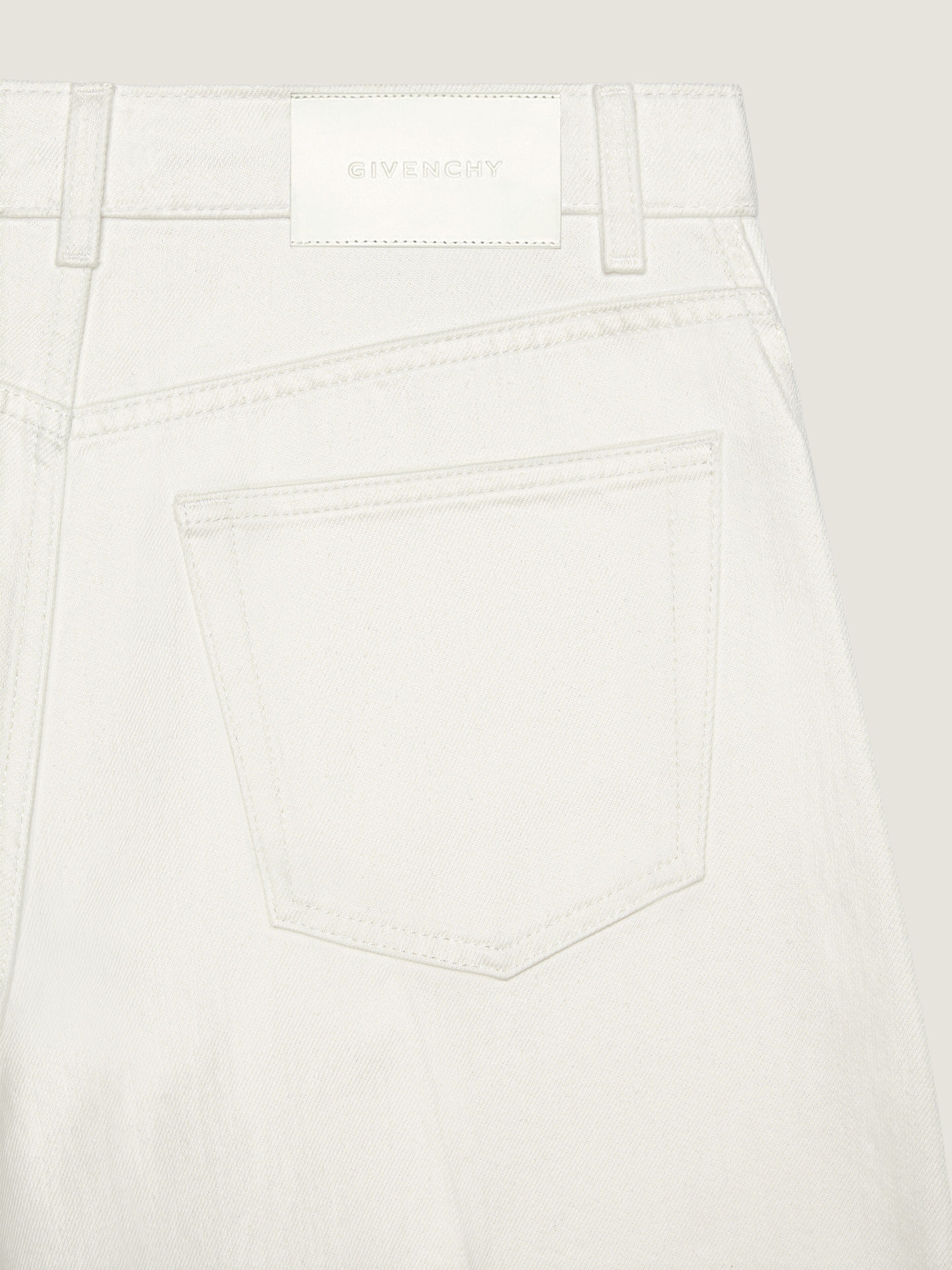 パンツ givenchy white biker denim size30 White turn-up jeans in - off white - BW51AZ516T-130 | Givenchy DE