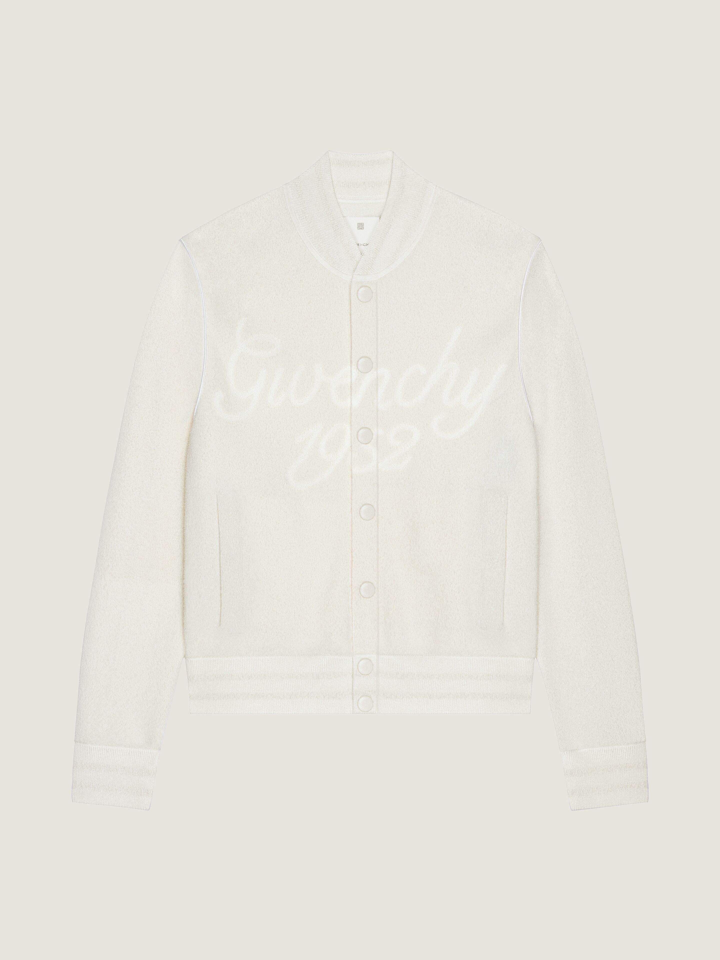 GIVENCHY ペプラムジャケット ウール混 大きい アイボリー 42