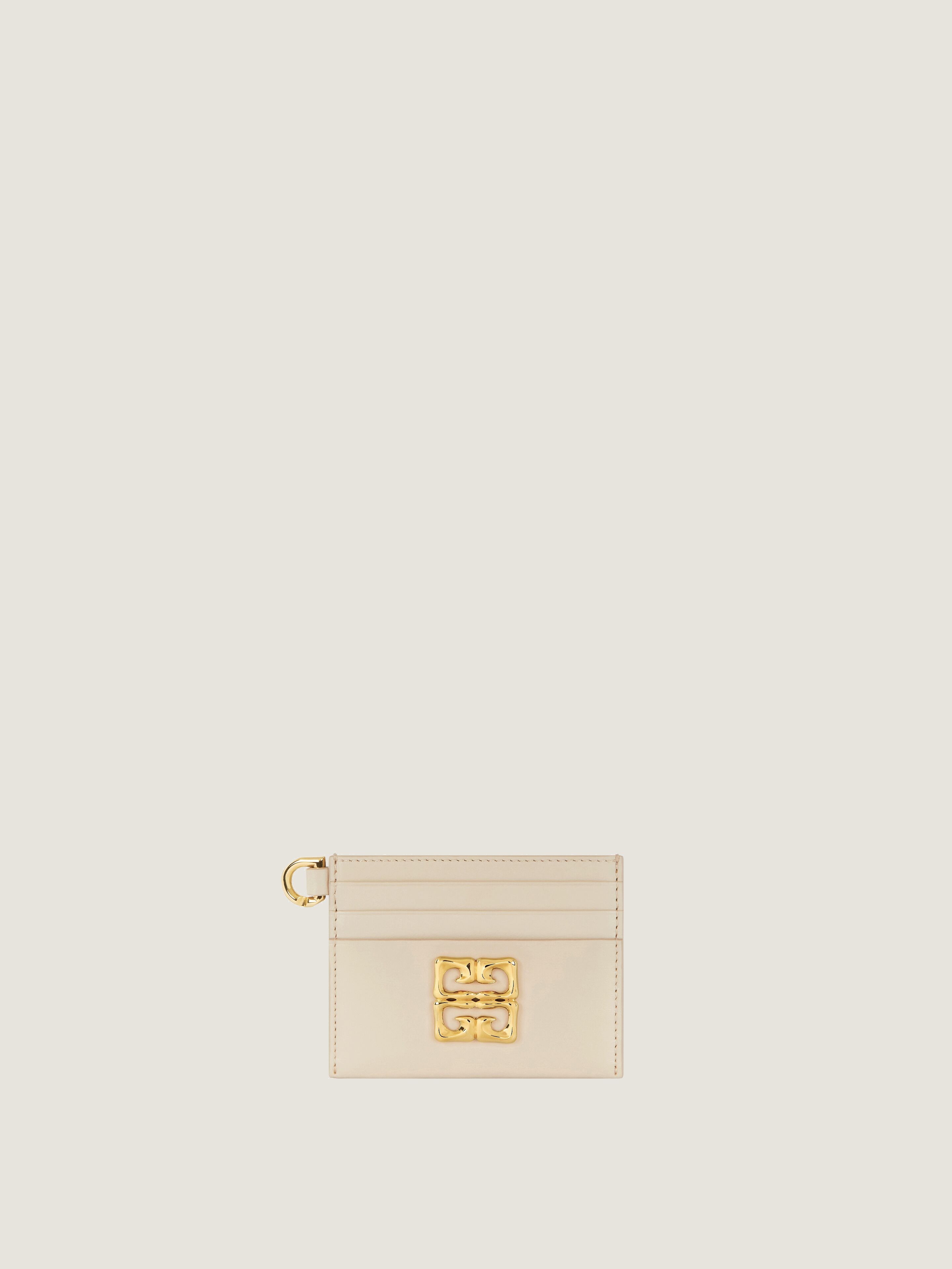 GIVENCHY カードホルダー・ケース_4G Liquid 4G Liquid card holder in Box leather in - charcoal | Givenchy US