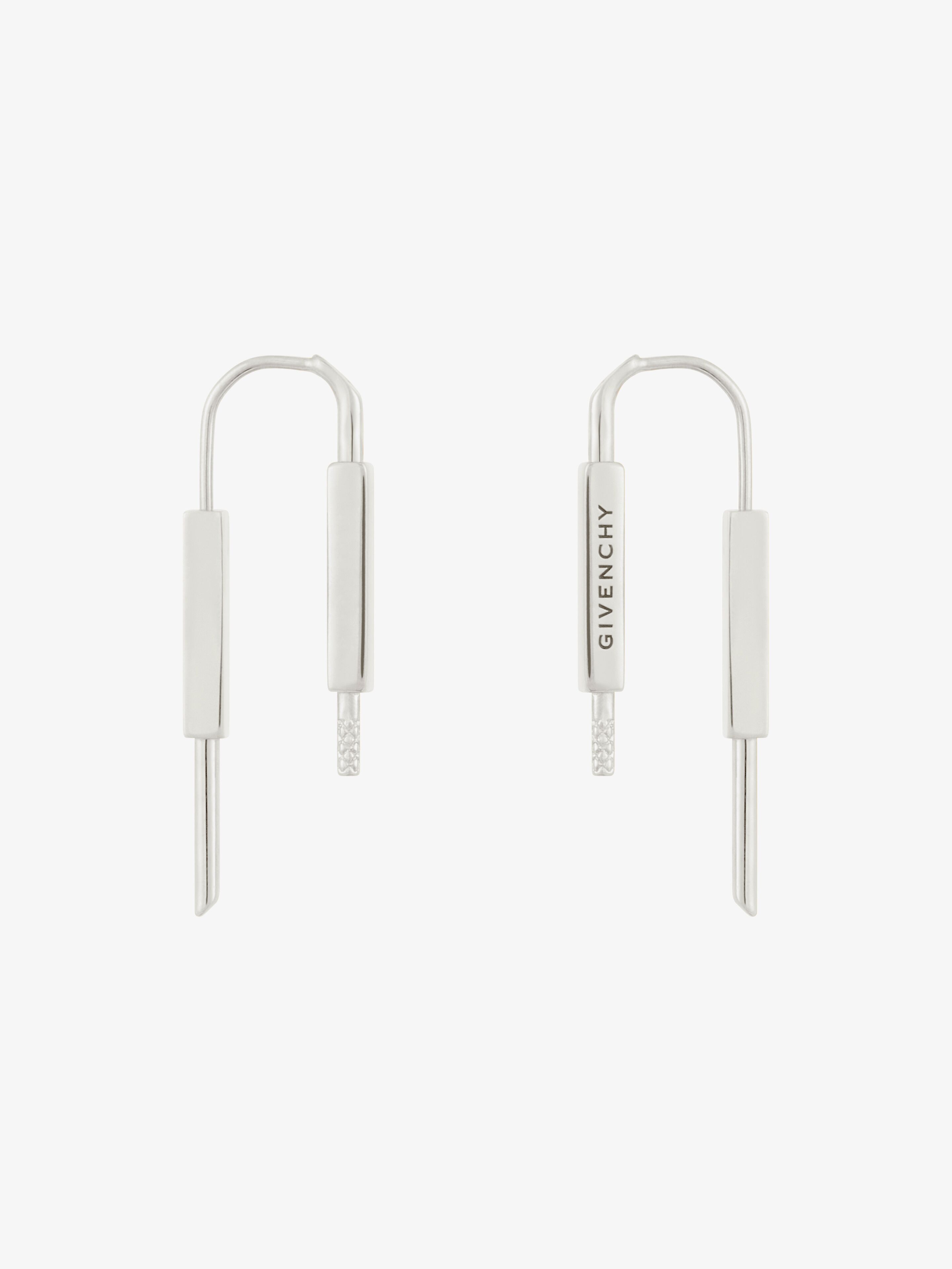U Lock earrings in metal in - silvery - BN103BF003-040 | Givenchy CN