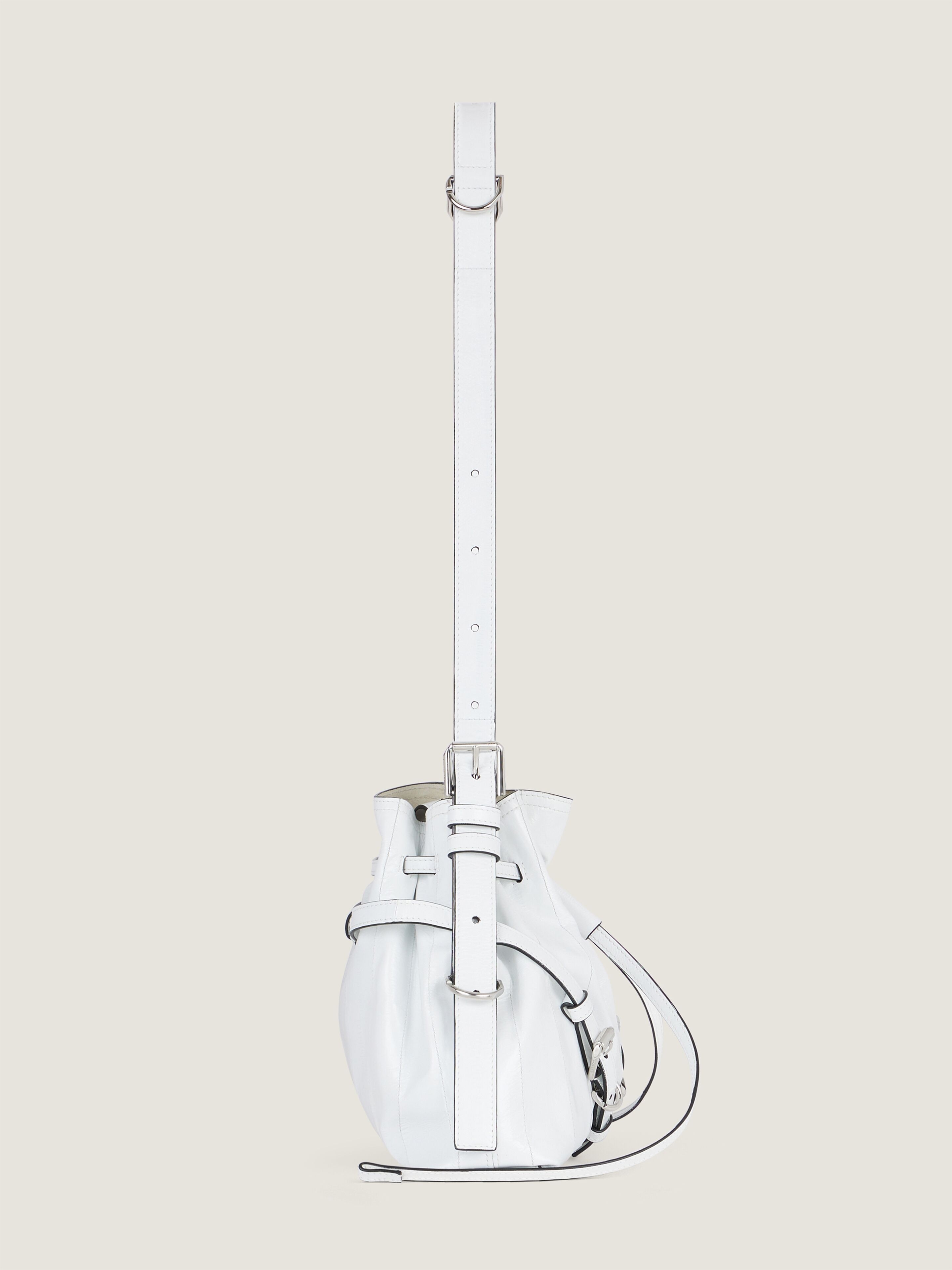 Small Voyou Bucket bag in myxine leather in - ivory - BB518PB2KN