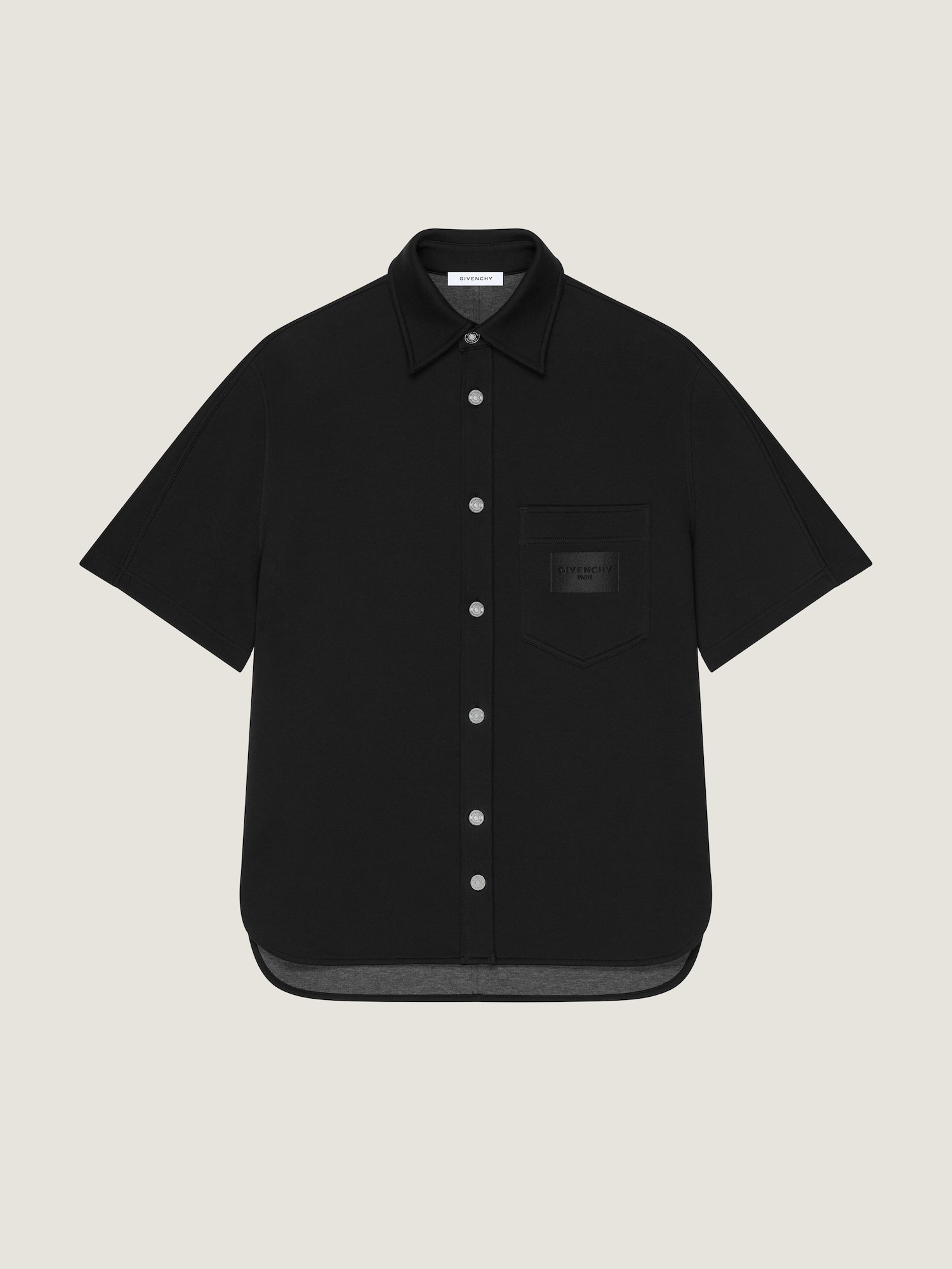 GIVENCHY Parisパッチ スキューバ シャツ - バーガンディ/アイボリー 