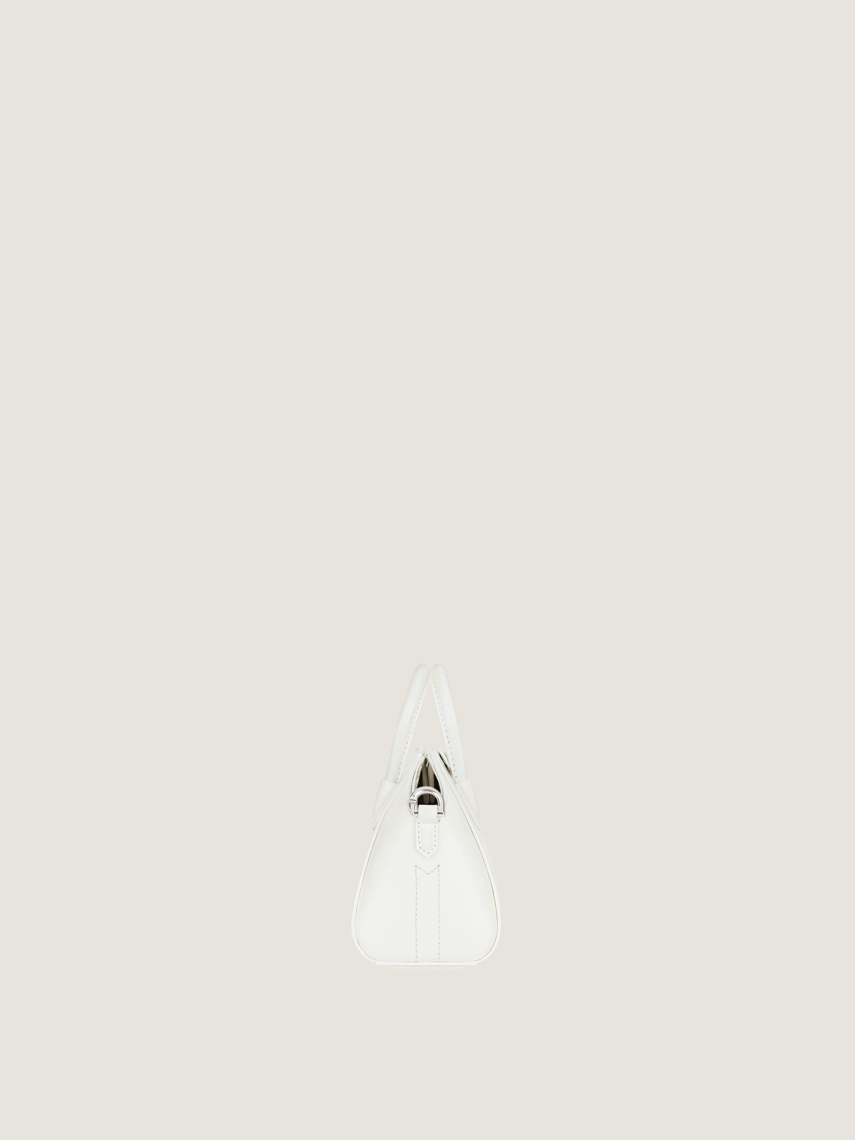 Micro Antigona bag in Box leather in - white - BB60K4B00D-100