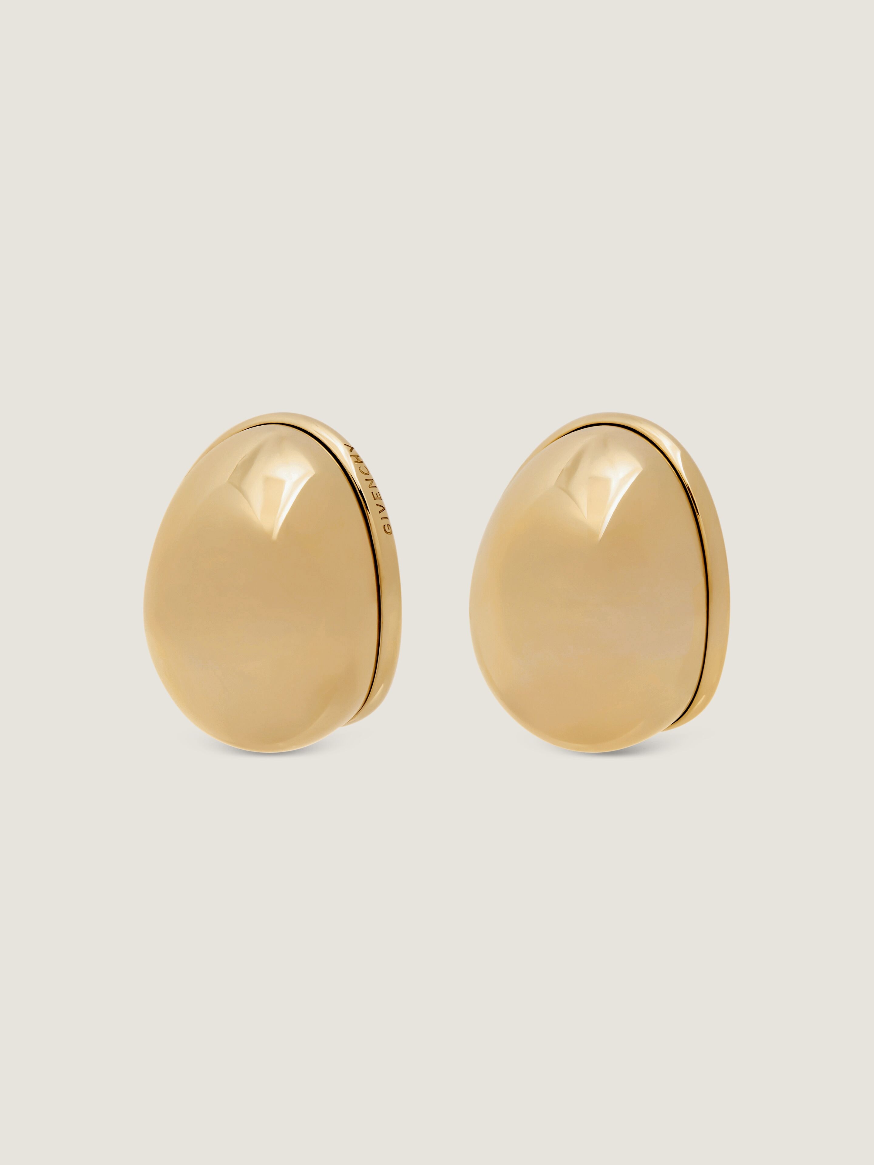 Sculpt earrings in metal in - golden yellow - BF11BHF003-710