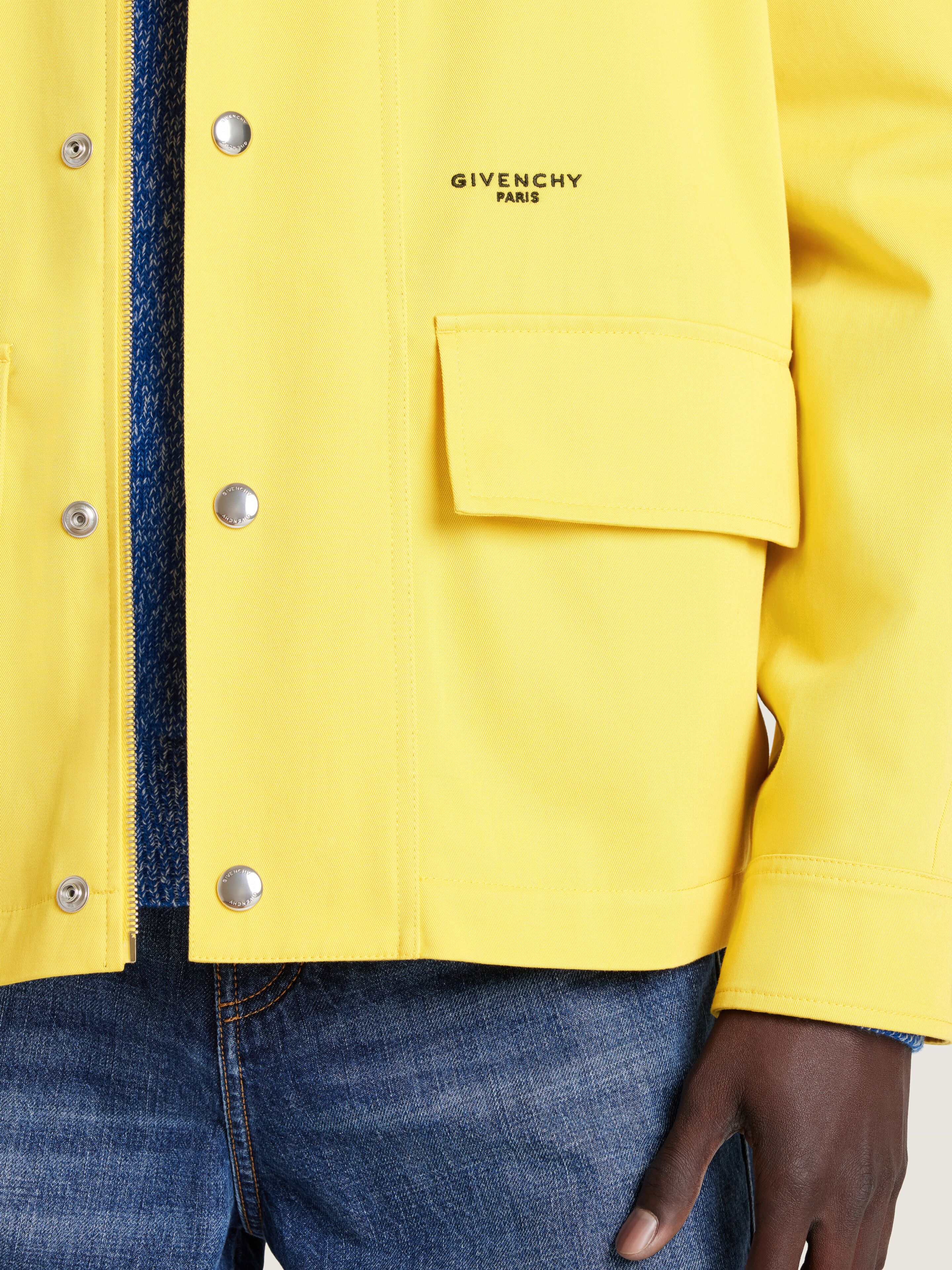 Field jacket in cotton with a checked lining | Givenchy US | Givenchy