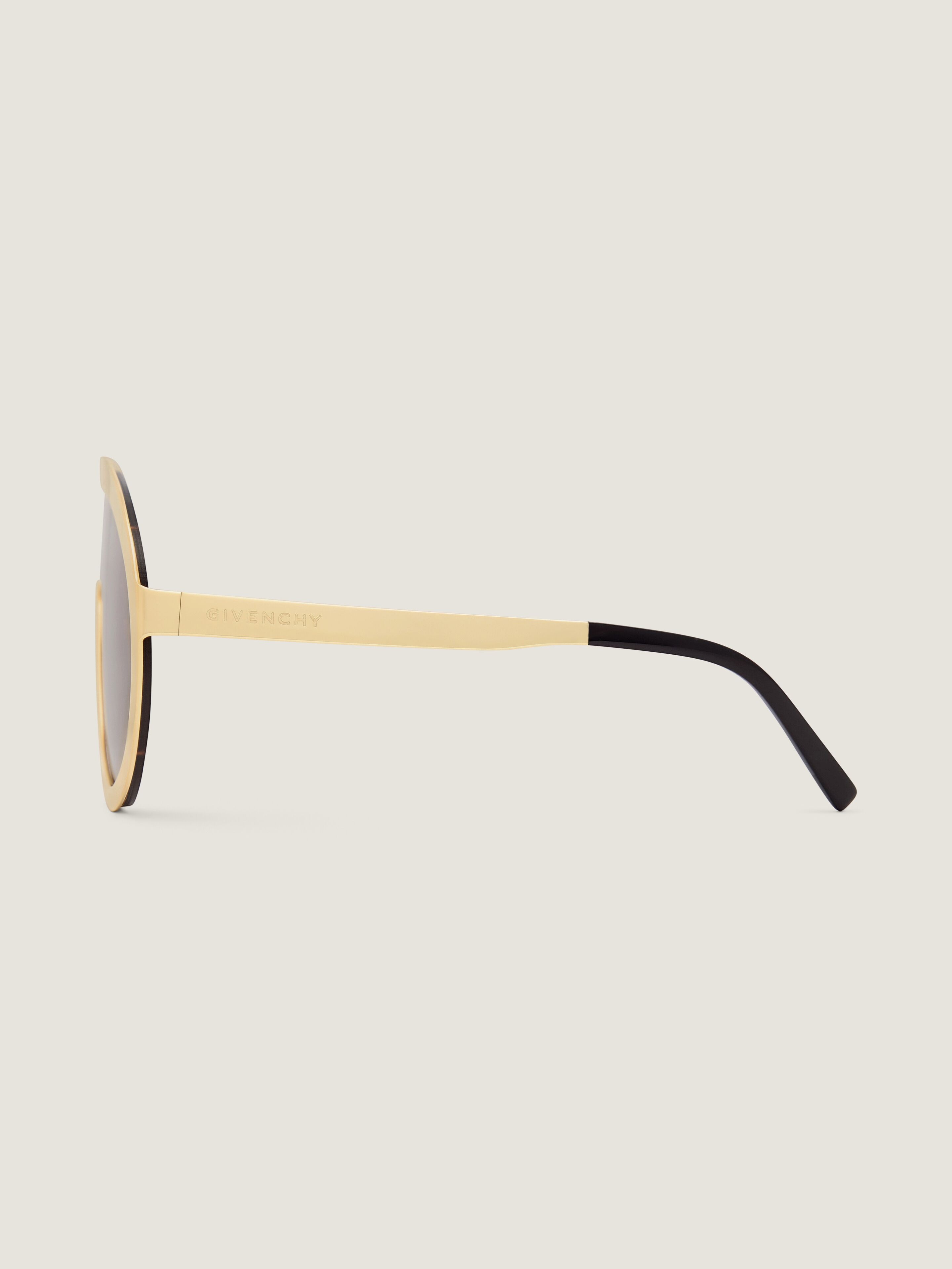 Curve sunglasses in metal in - golden yellow - BR00CJR05A-710