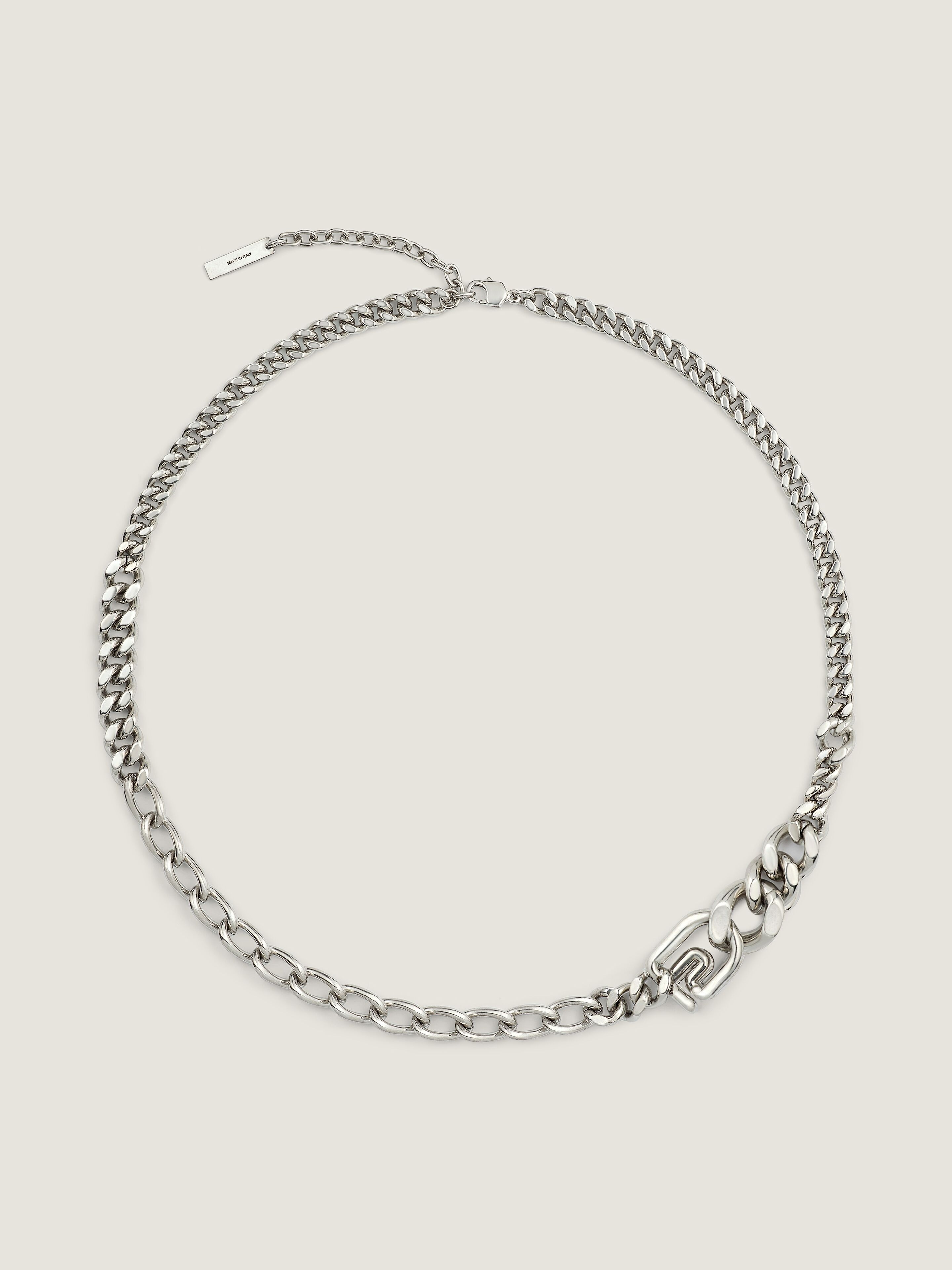 G Line necklace in metal in - antic silvery - BN00FYF003-723