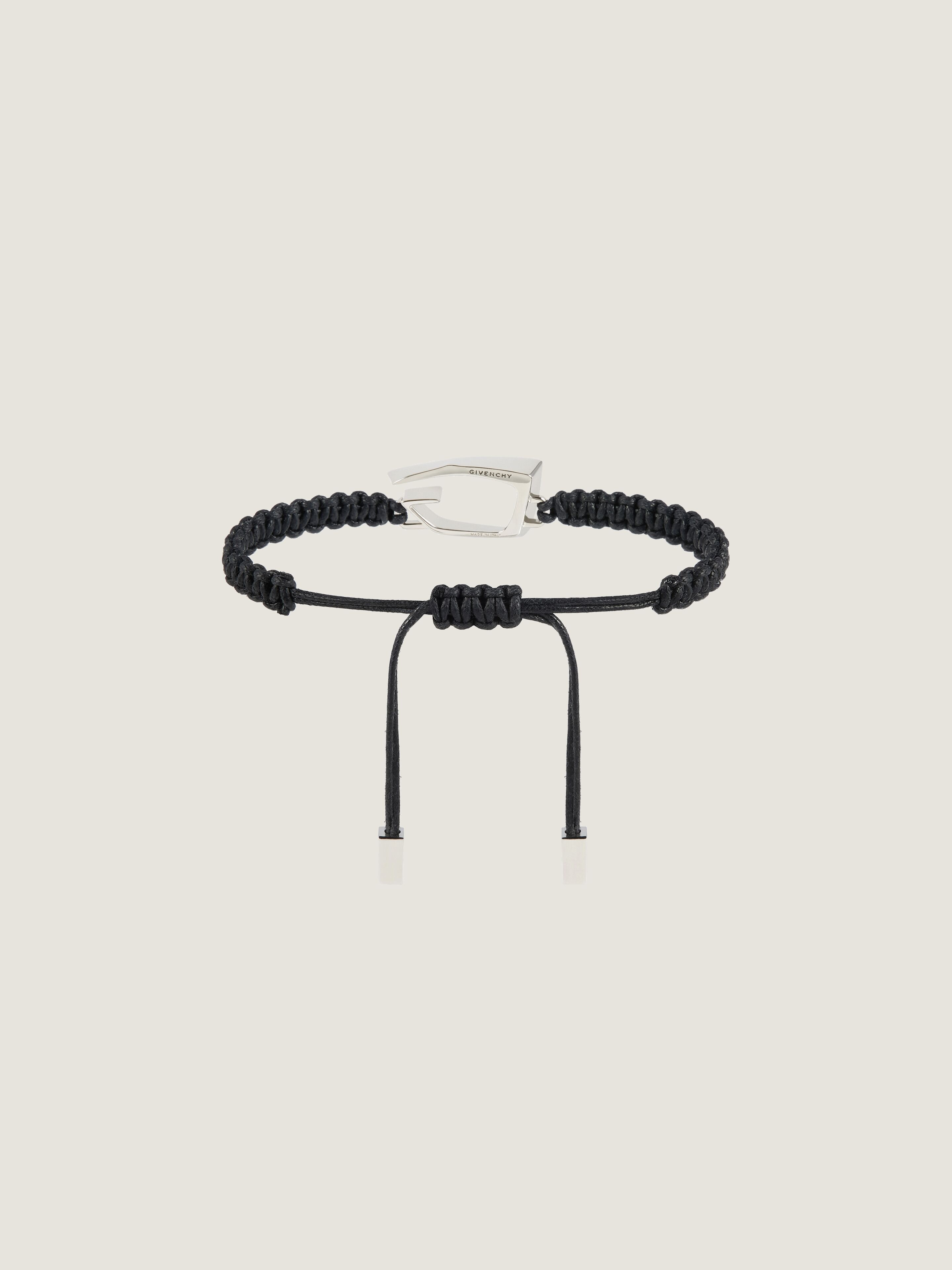 Giv Cut bracelet in woven cotton and metal | Givenchy CA