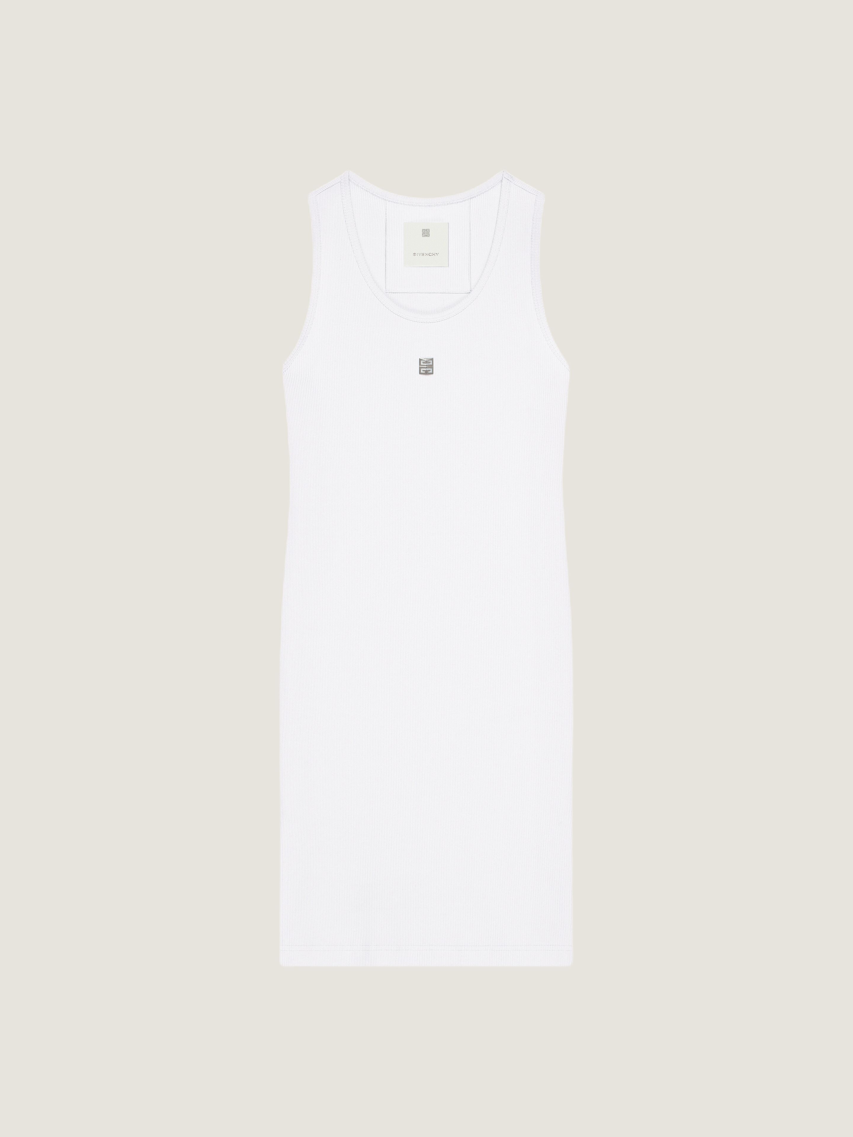 Tank dress in cotton with 4G detail | Givenchy CA | Givenchy