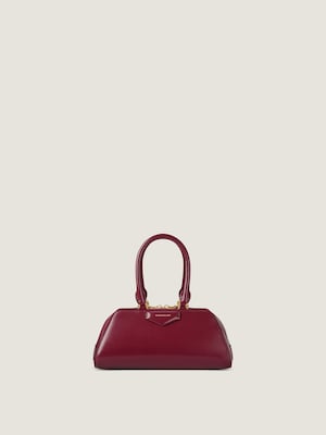 Mini Antigona East-West bag in Box leather