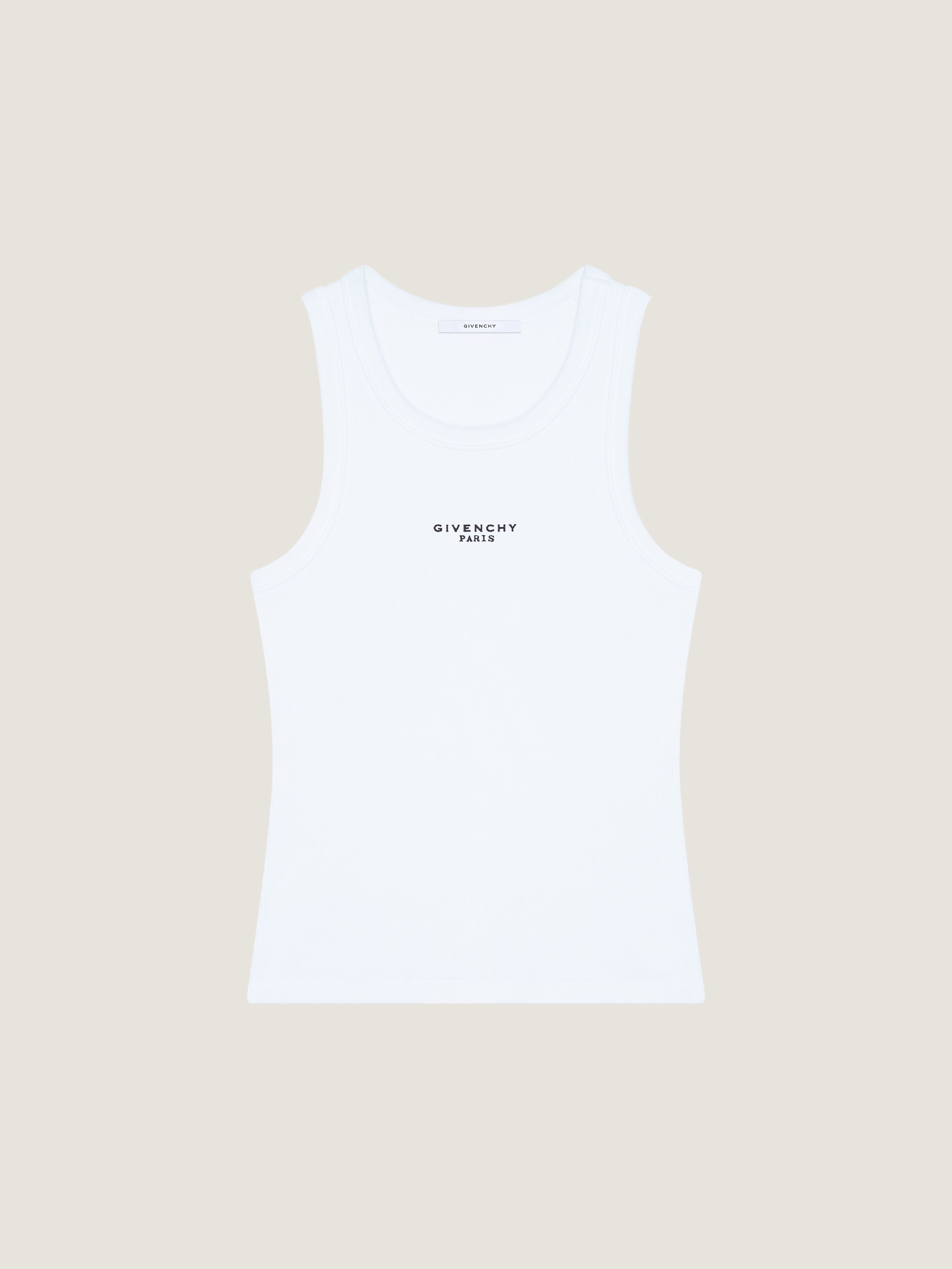 スリムフィット Givenchy PARISプリントコットン タンクトップ