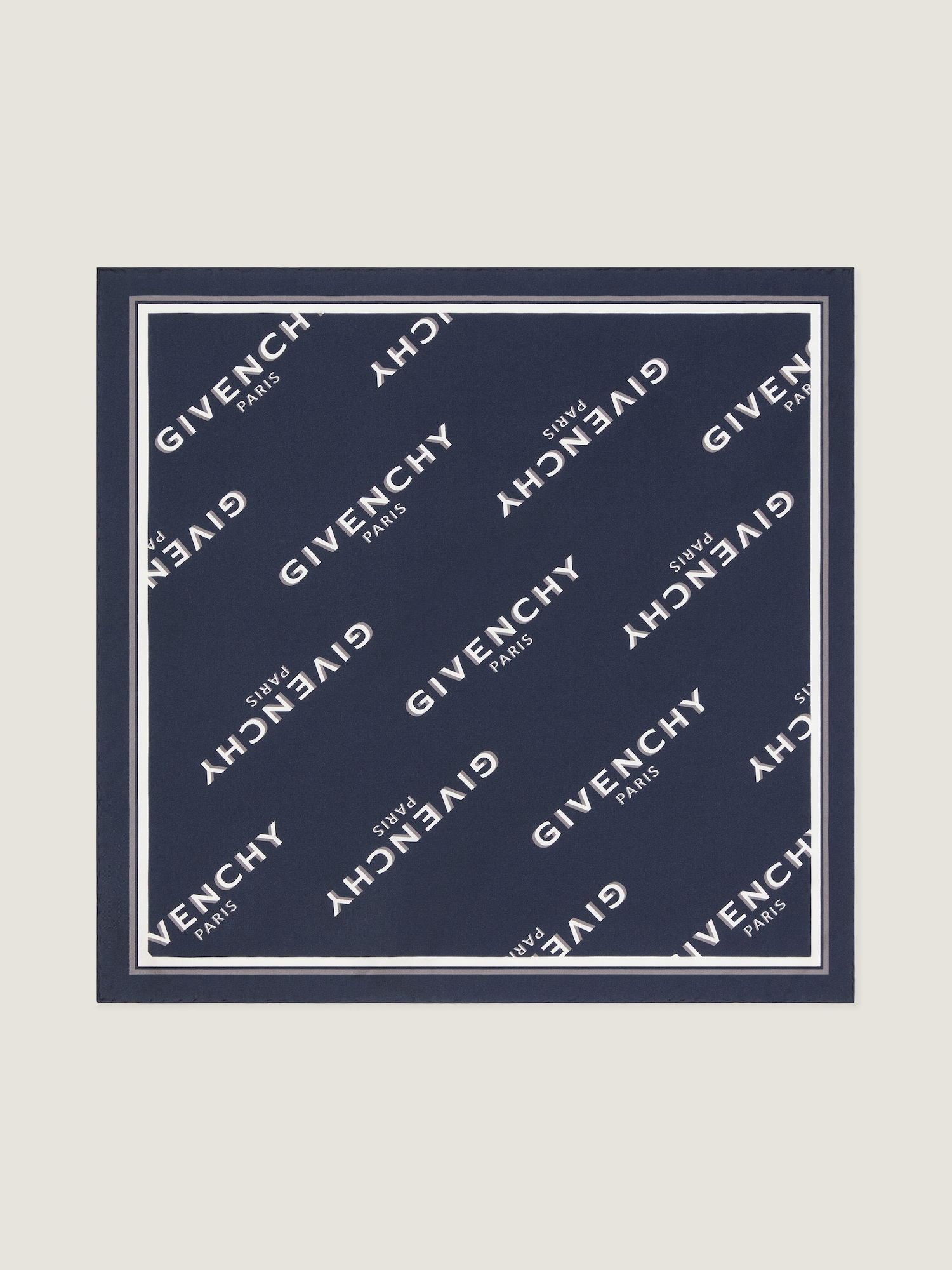 Givenchy Shadow small square in silk in - navy - BP00FZG002-410 