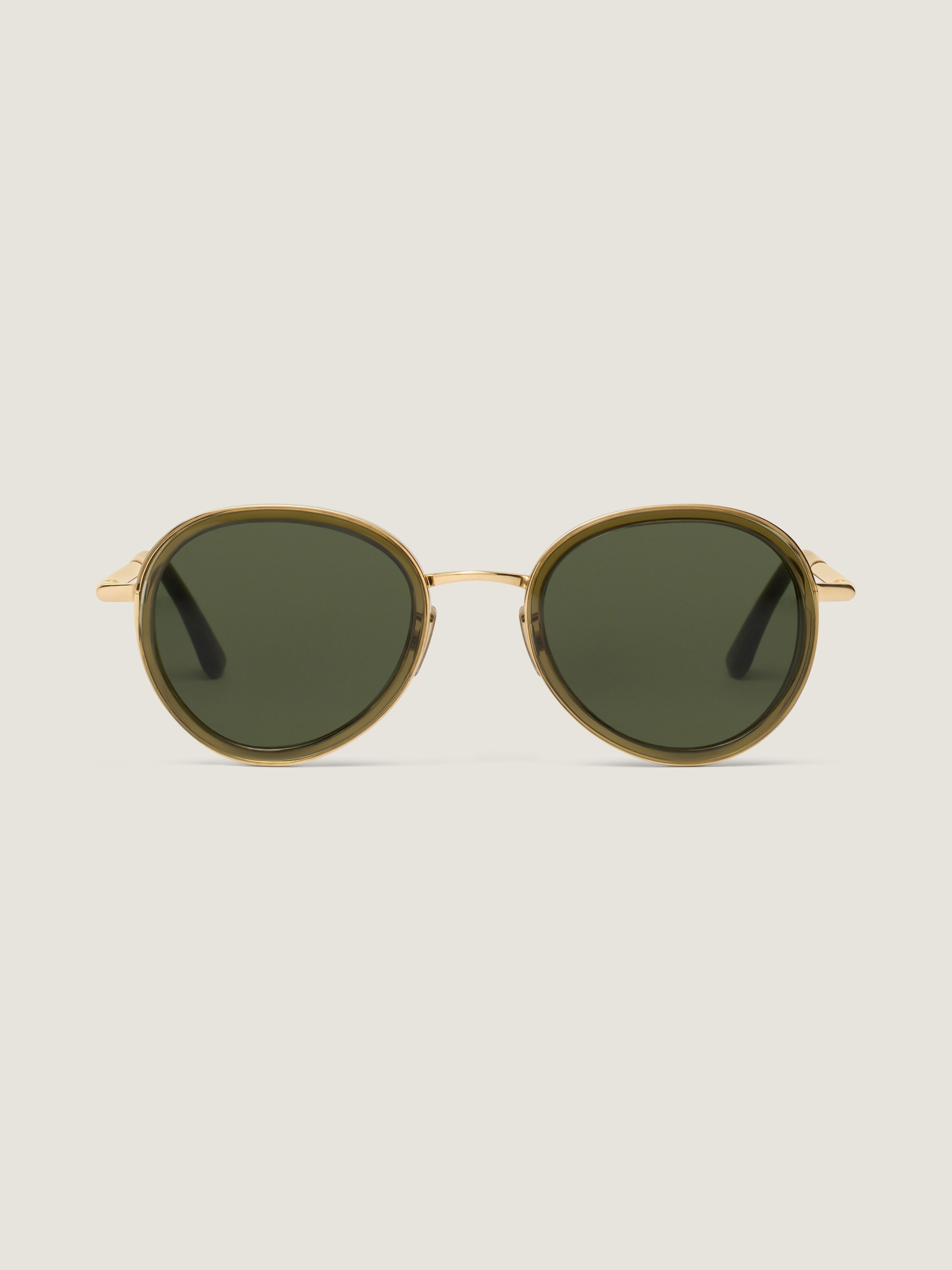 Day sunglasses in acetate and metal in - khaki/golden  display picture 1