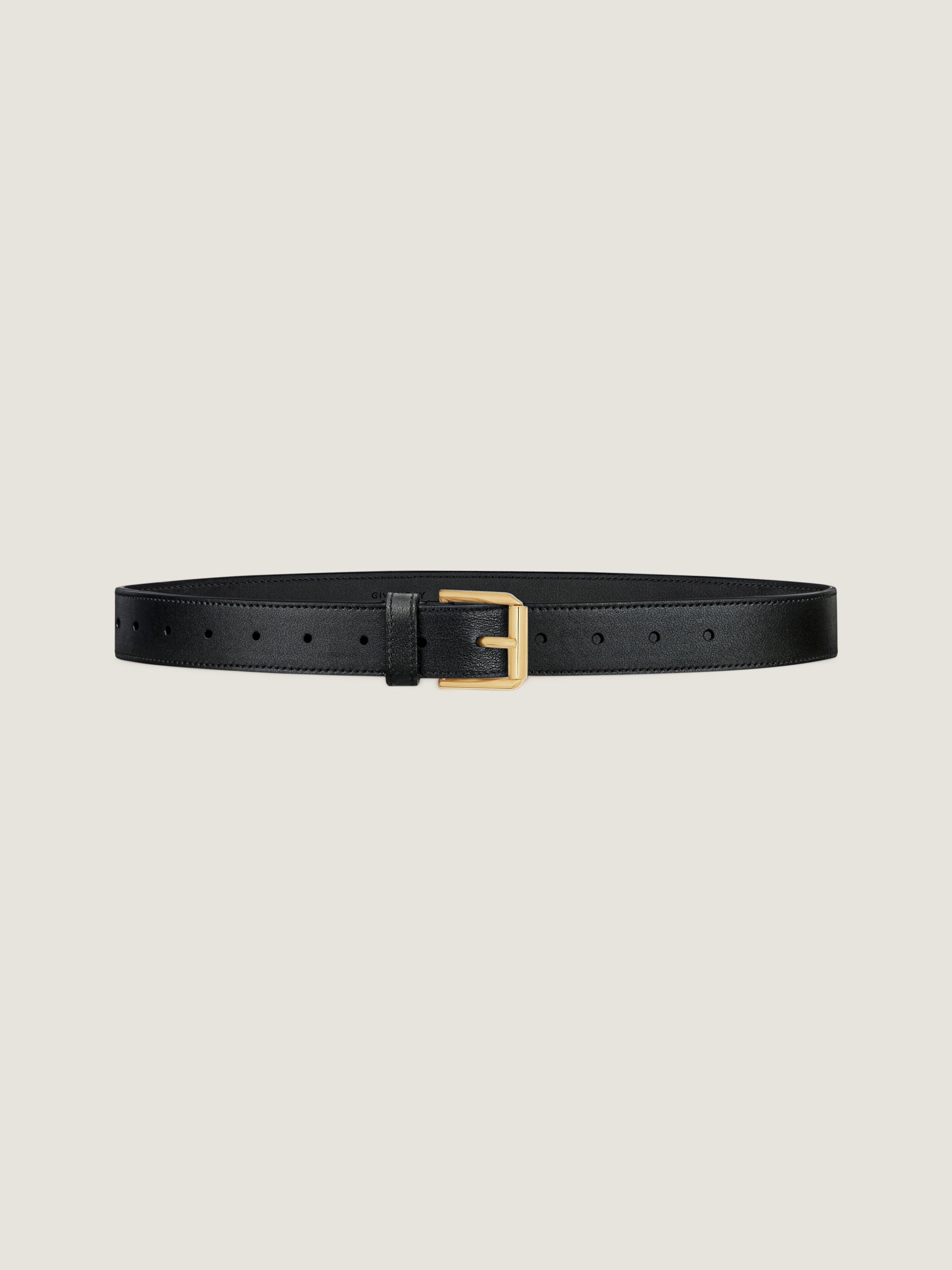 GIVENCHY ジバンシィ ベルト BA4003B0DE-0180 BELT 001 80 BLACK CALF ブラックカーフ ベルト ブラック系【新古品】【未使用】【中古】 Voyou belt in shiny leather in - black - BB408HB2AE-001 | Givenchy US