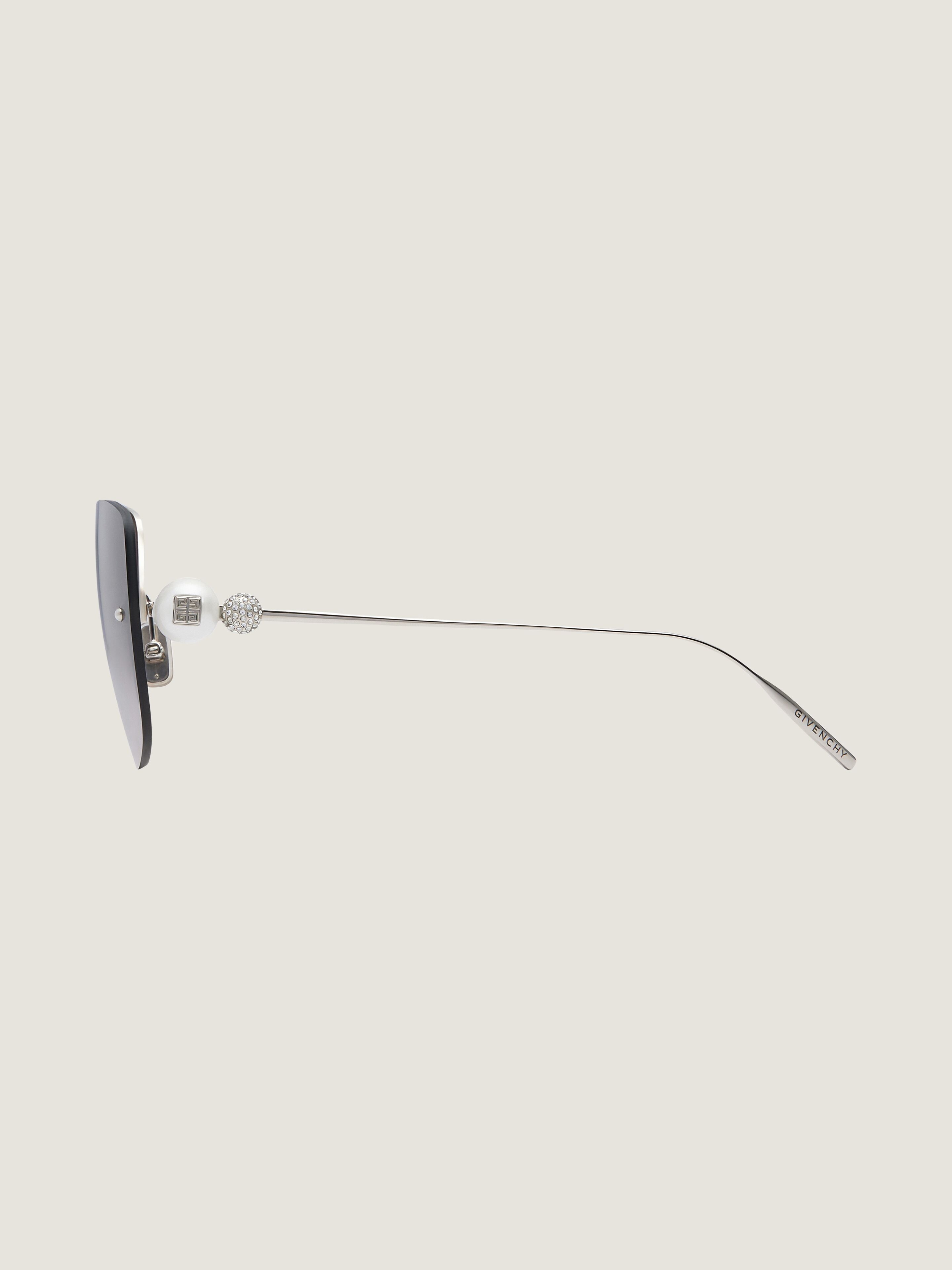 【関税＆送料込み】Givenchy Pearl Sunglasses 4G Pearl sunglasses in acetate with crystals in - black