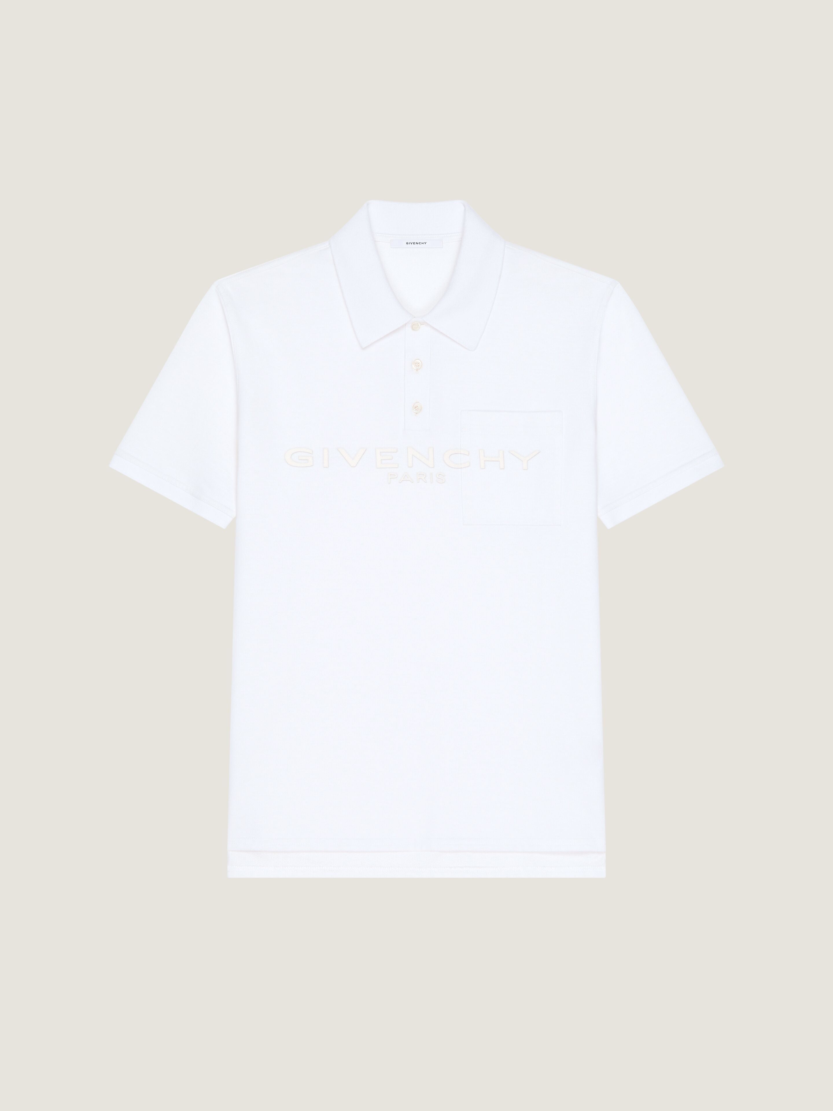 Givenchy Short Sleeve Polo In White