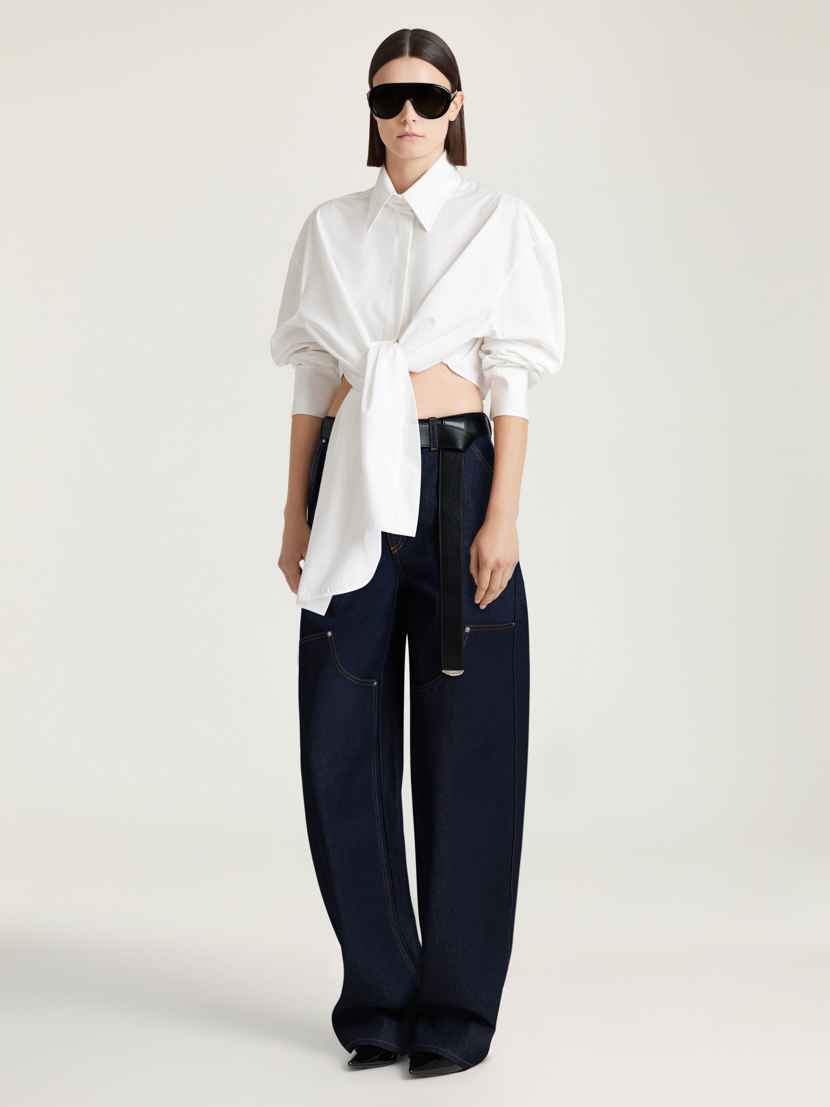 Bettina shirt in poplin in - white - BW61JF1634-100 | Givenchy US