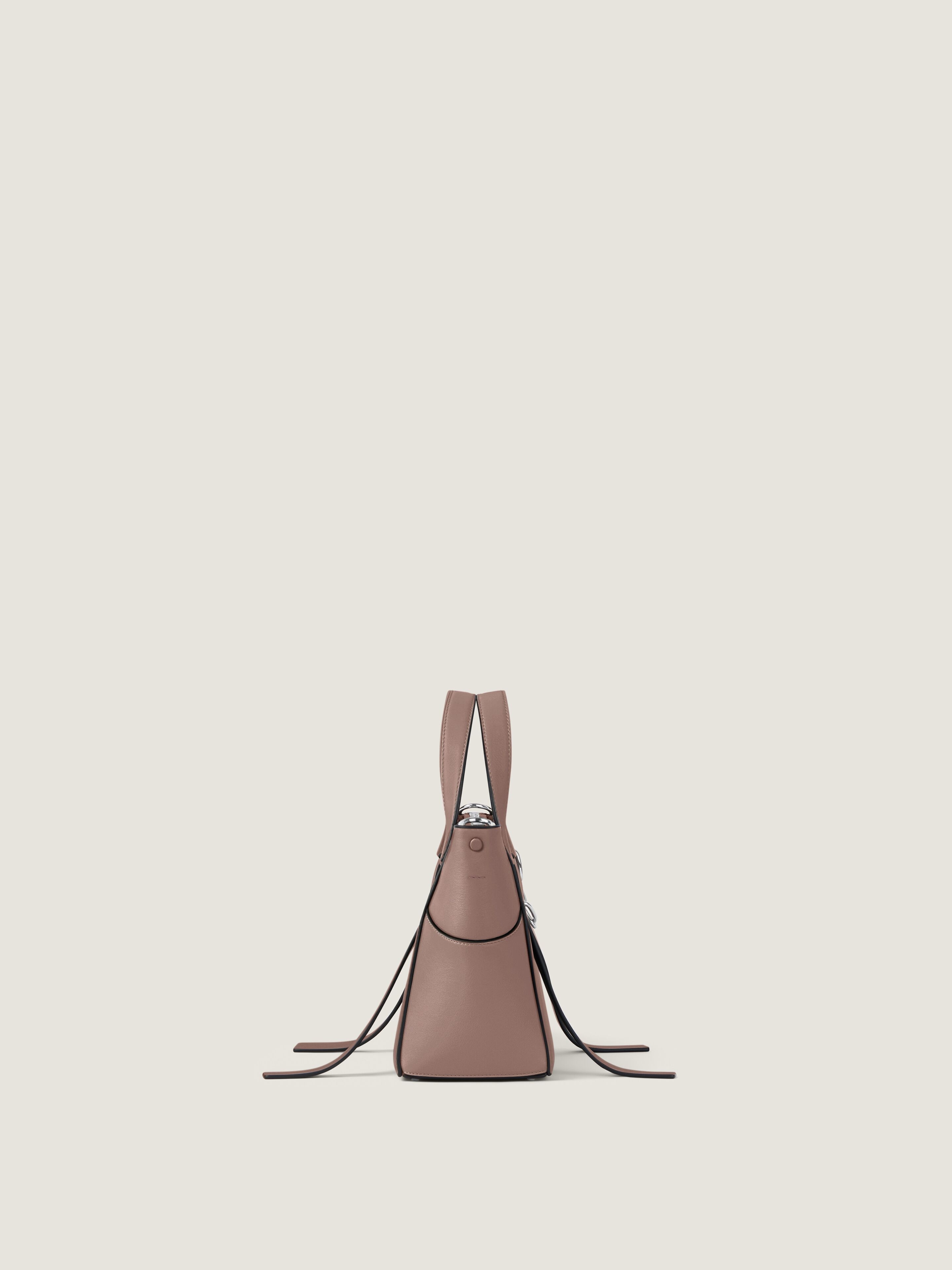 Small The Snatch bag in grained leather in - taupe - BB5184B2DL