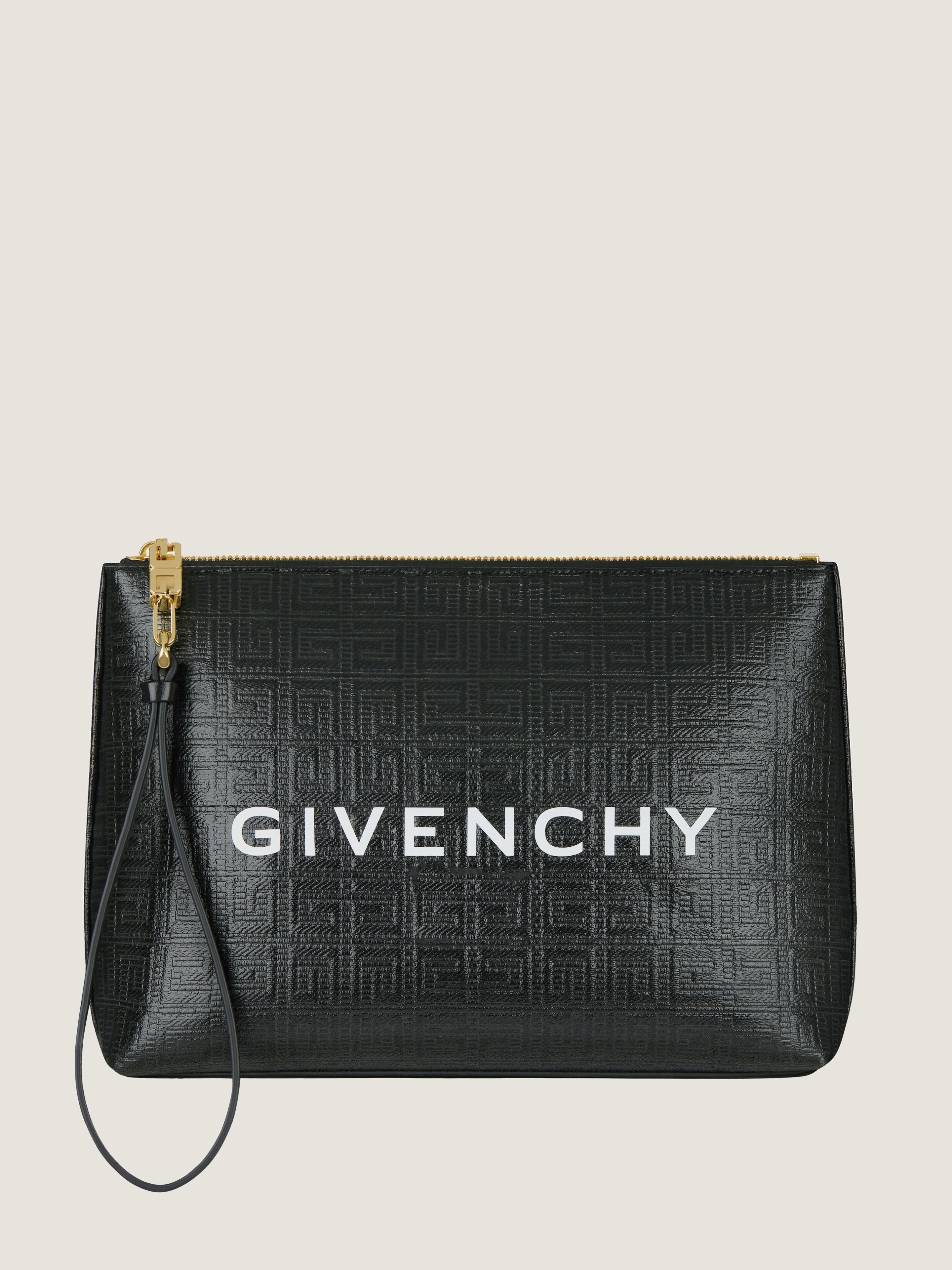 GIVENCHY travel pouch in 4G coated canvas in - black