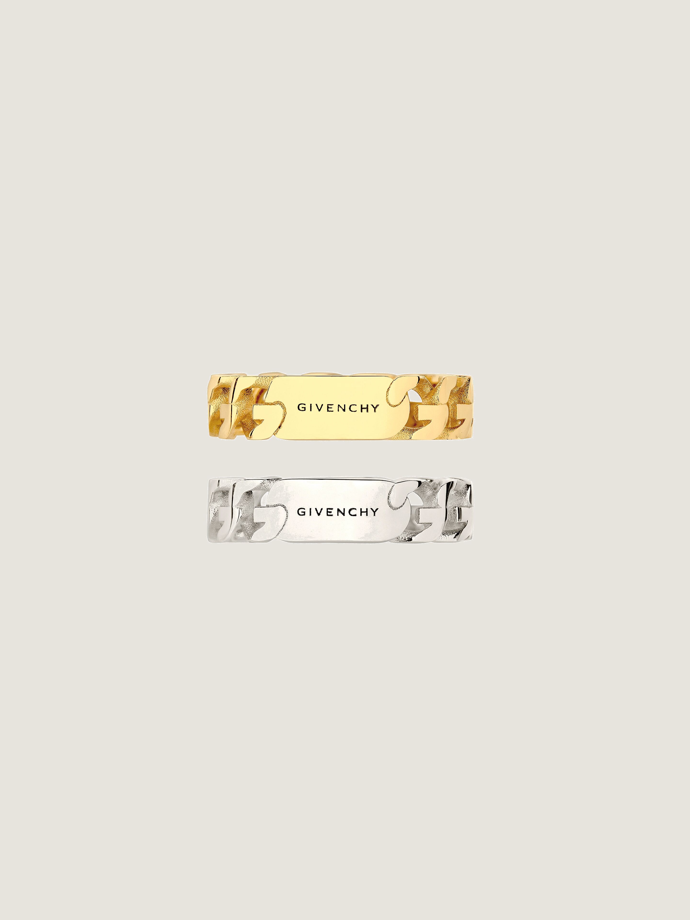 G Chain Ring set in metal in - golden/silvery | Givenchy US