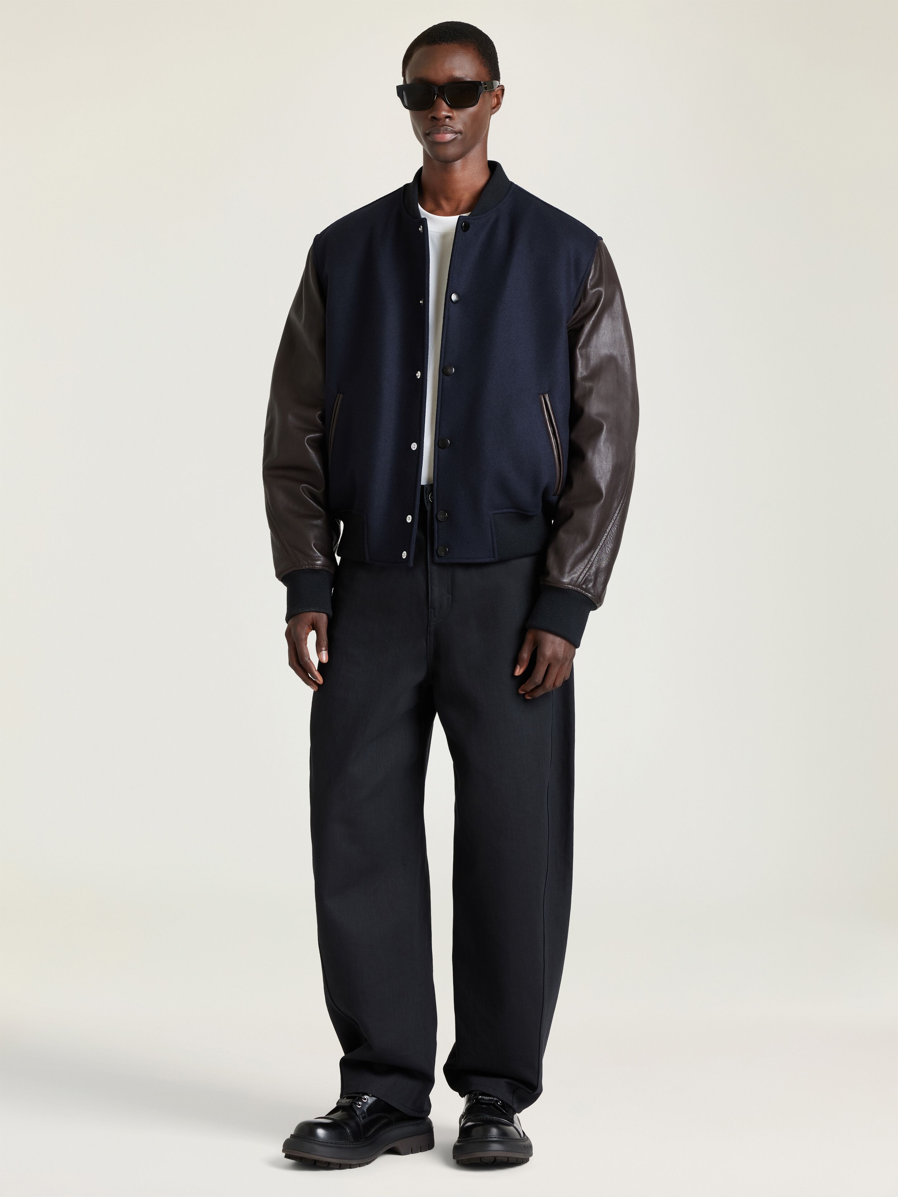 GIVENCHY スエードブルゾン MA-1 Couture Seam mix material blouson with Givenchy Paris | Givenchy