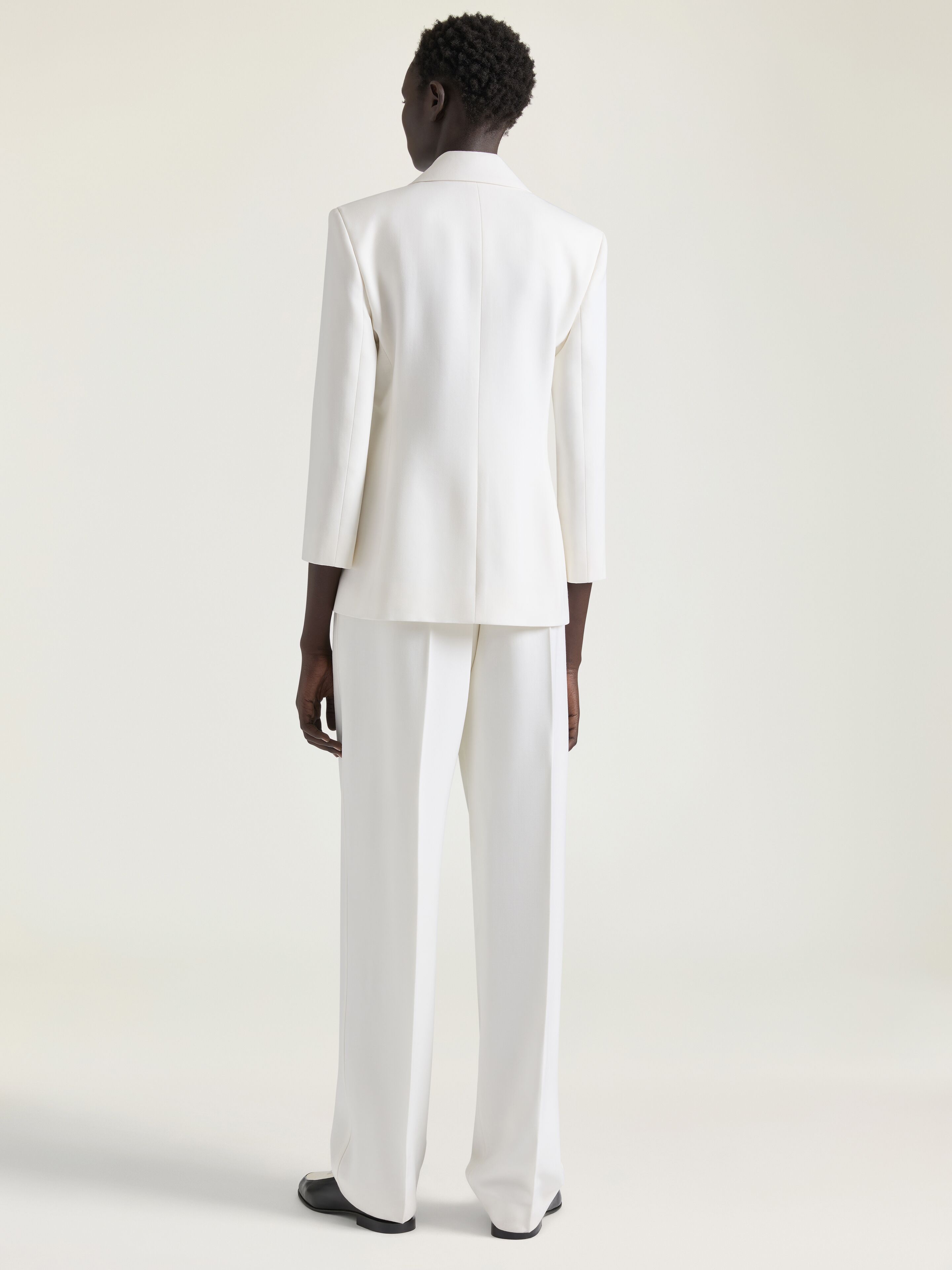 パンツ Givenchy White Pleated Cotton Trousers Givenchy: White Pleated Trousers | SSENSE