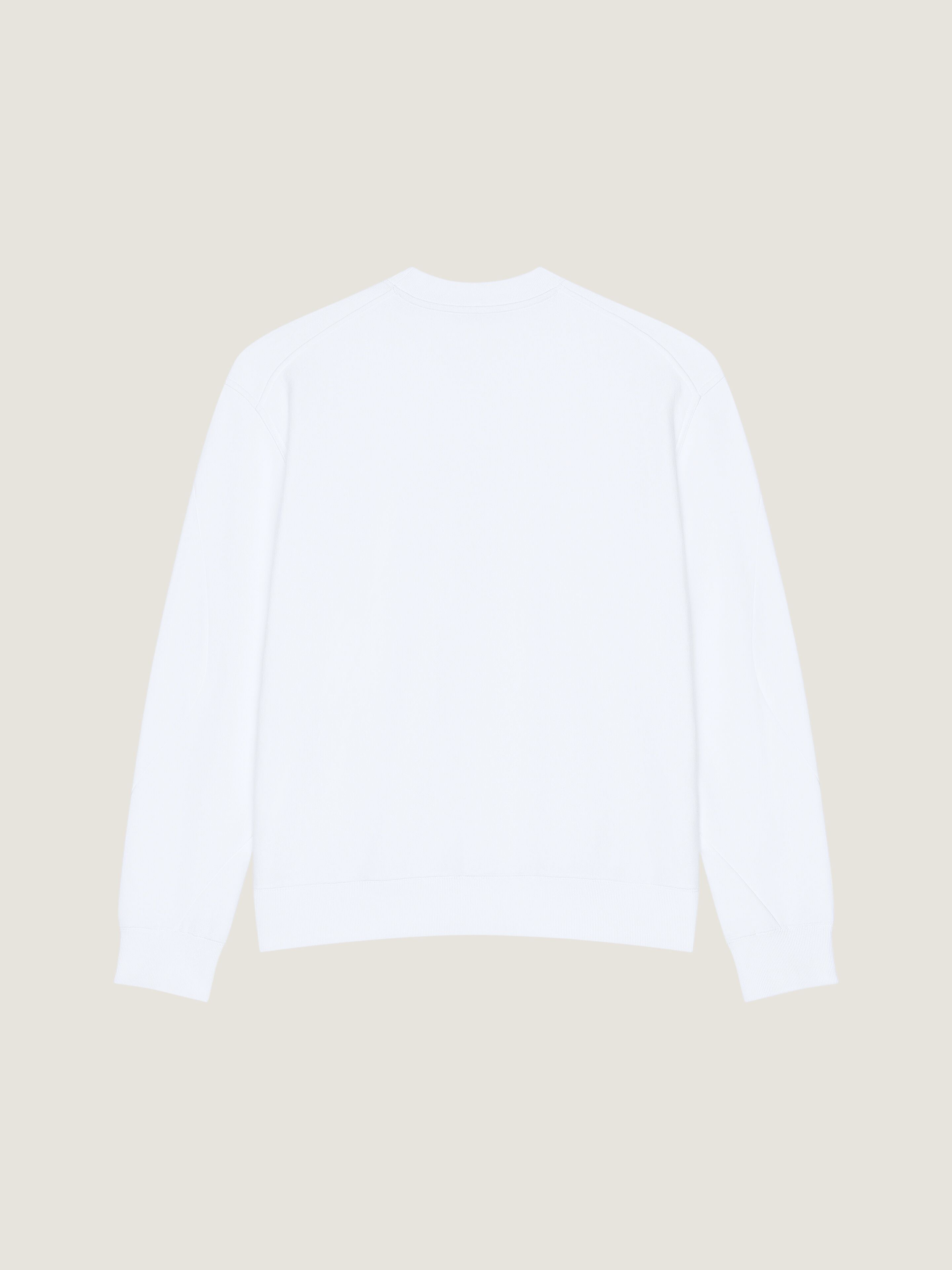 Couture Seam sweatshirt in fleece with GIVENCHY Paris in - white