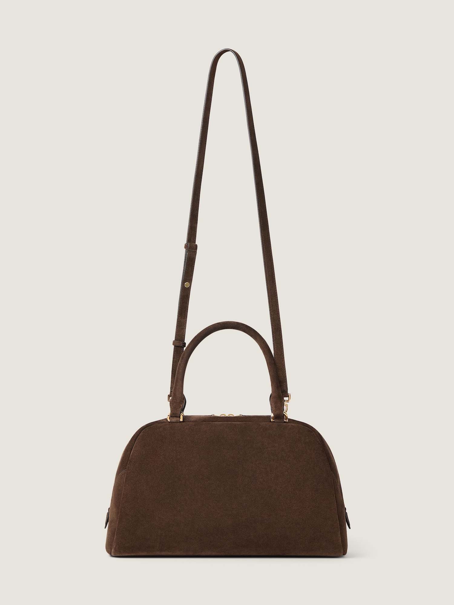 Antigona East-West Bowling Bag aus Wildleder