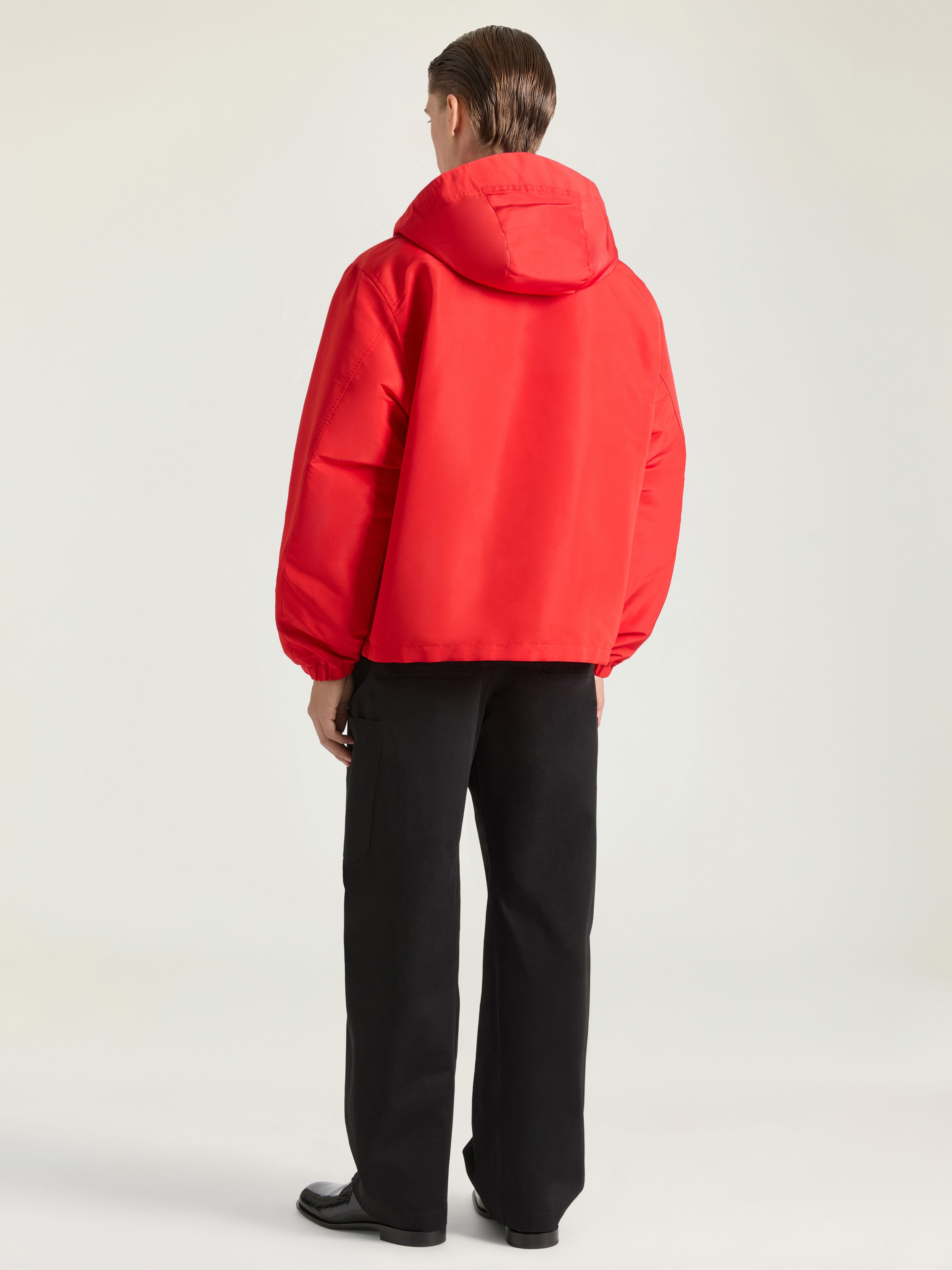 Windbreaker in polyfaille embroidered GIVENCHY Paris in - poppy