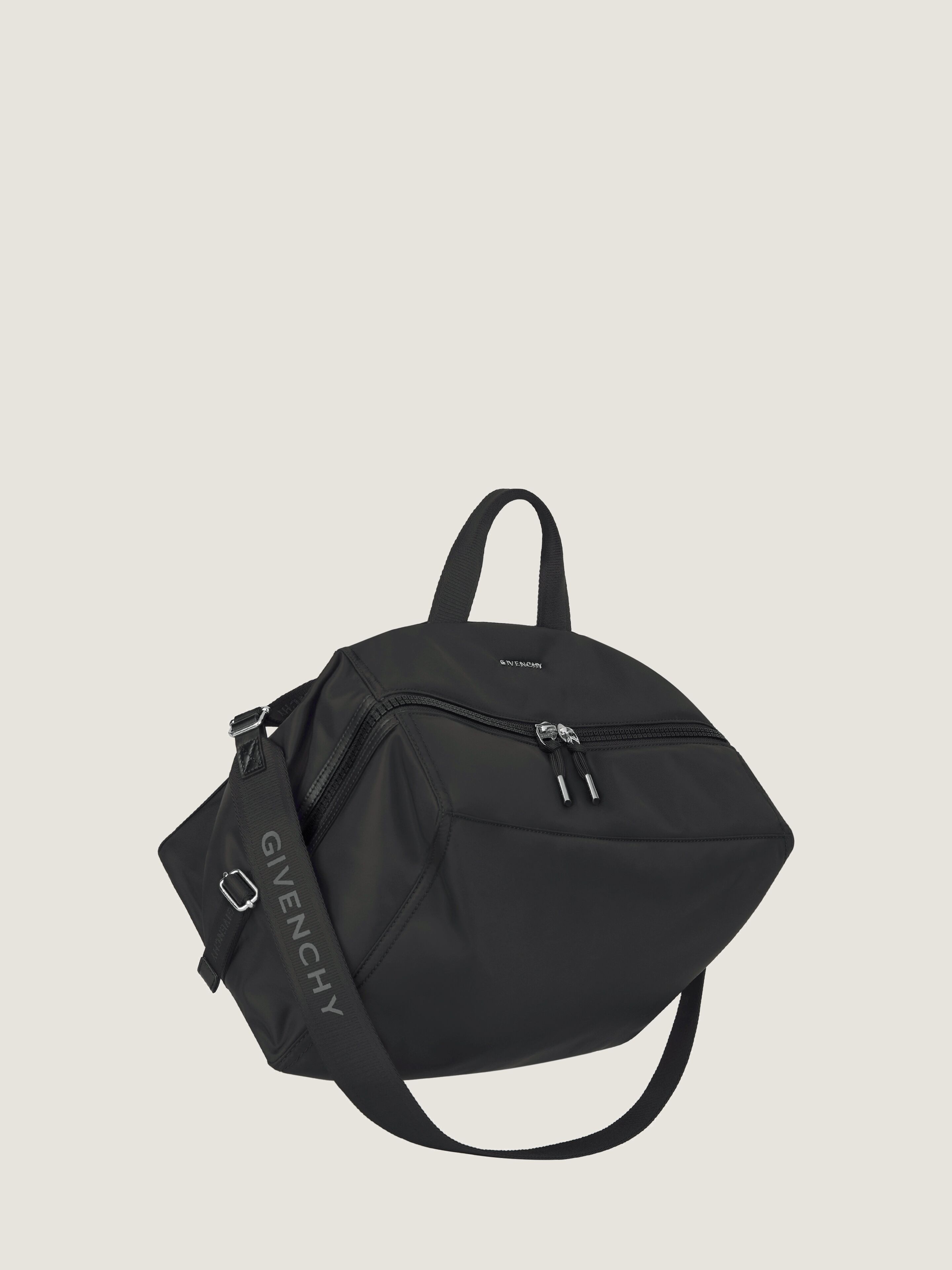 Medium Pandora bag in nylon in - black | Givenchy US
