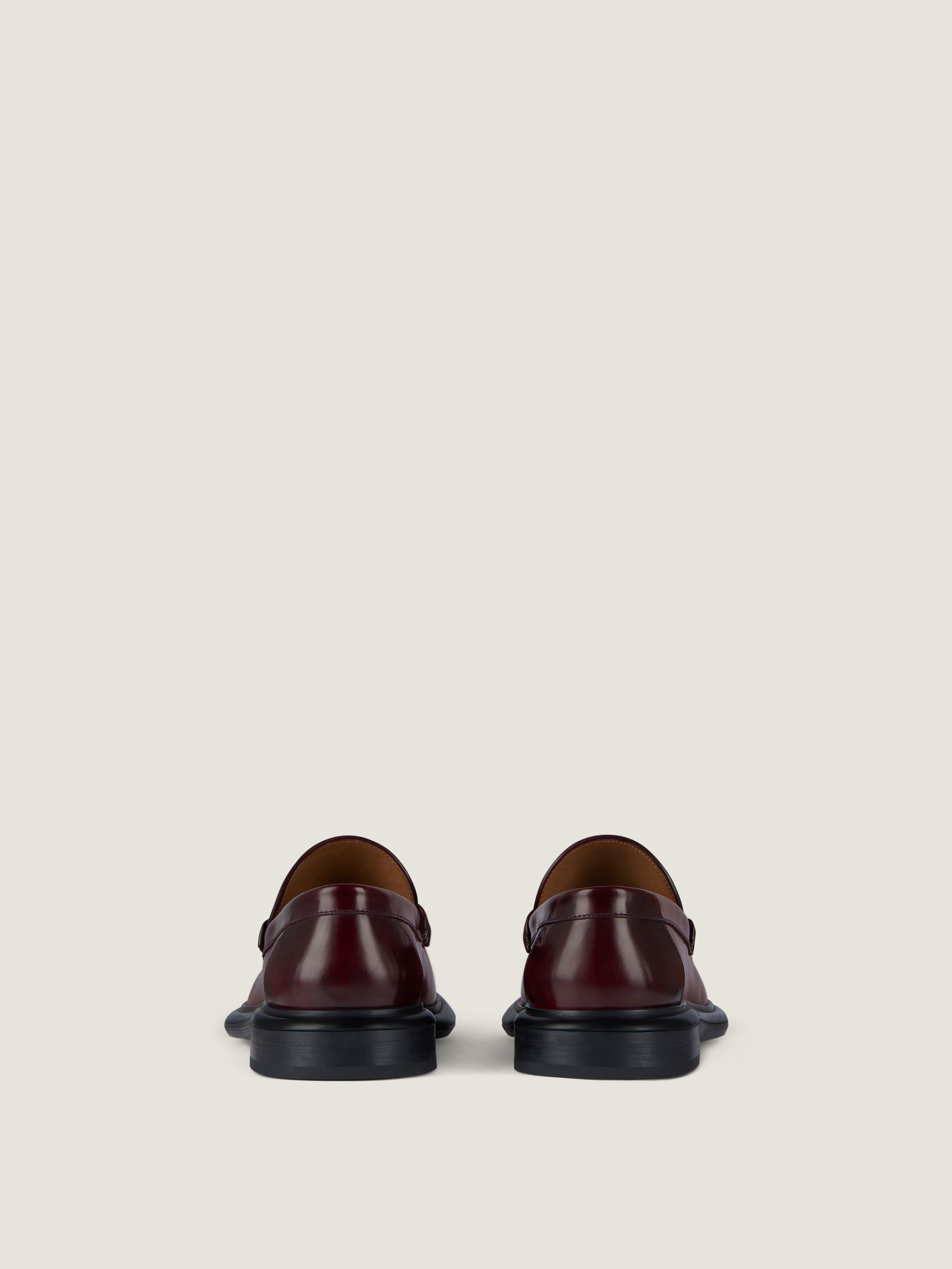 Gent loafers in brushed leather in - burgundy - BE202JE2G9-604