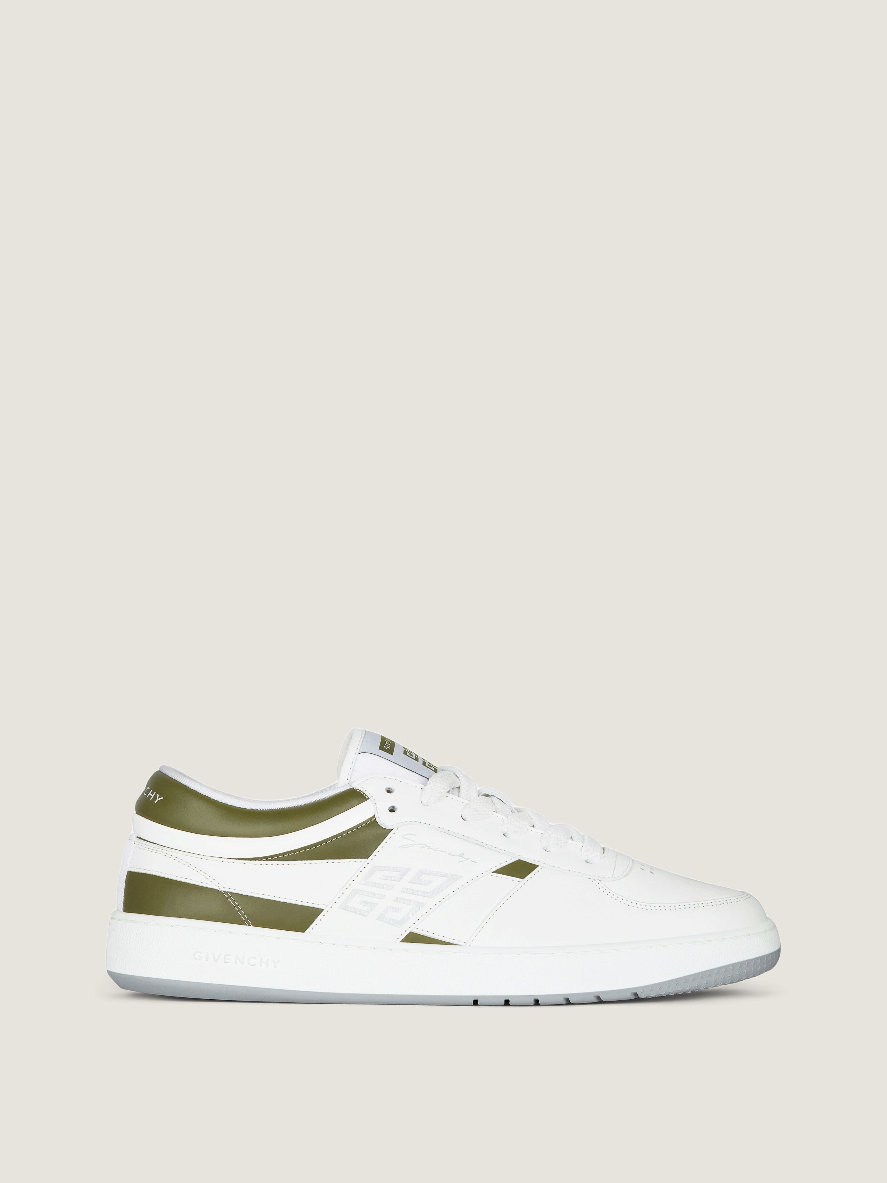 GIVENCHY♪ G Move スニーカーBH00ARH1UR116 G Move sneakers in mixed leathers in - white/navy | Givenchy US