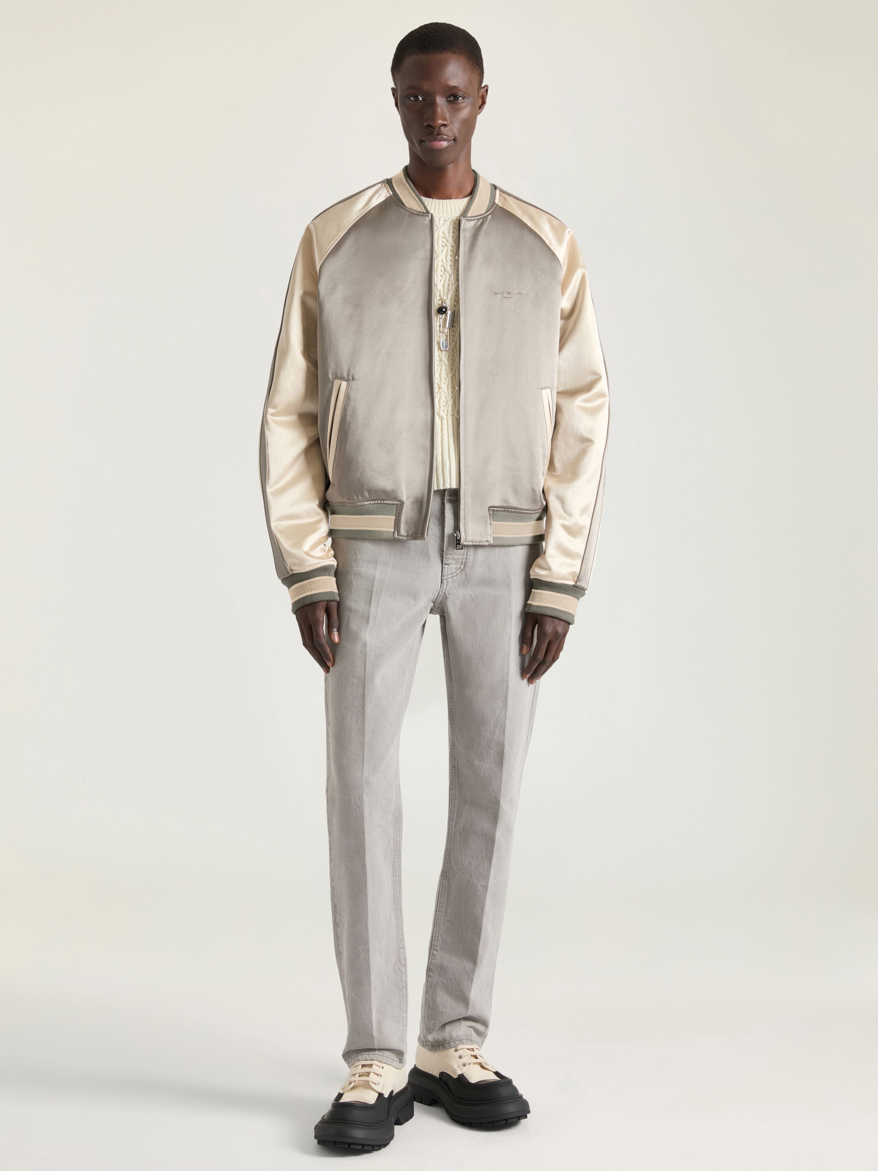 Givenchy Cargo desert boots in canvas and gum leather in - black