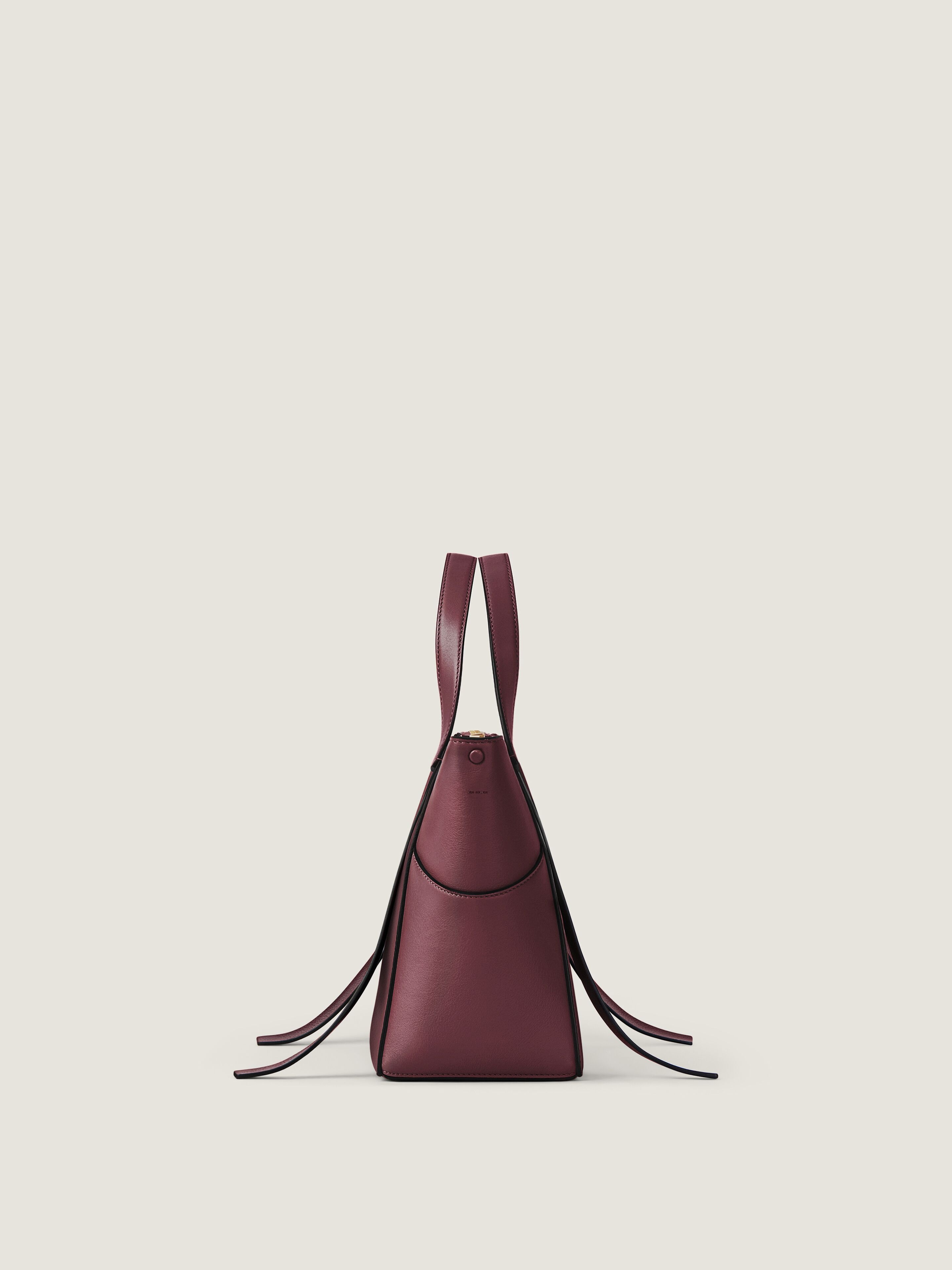 Medium The Snatch bag in grained leather in - aubergine