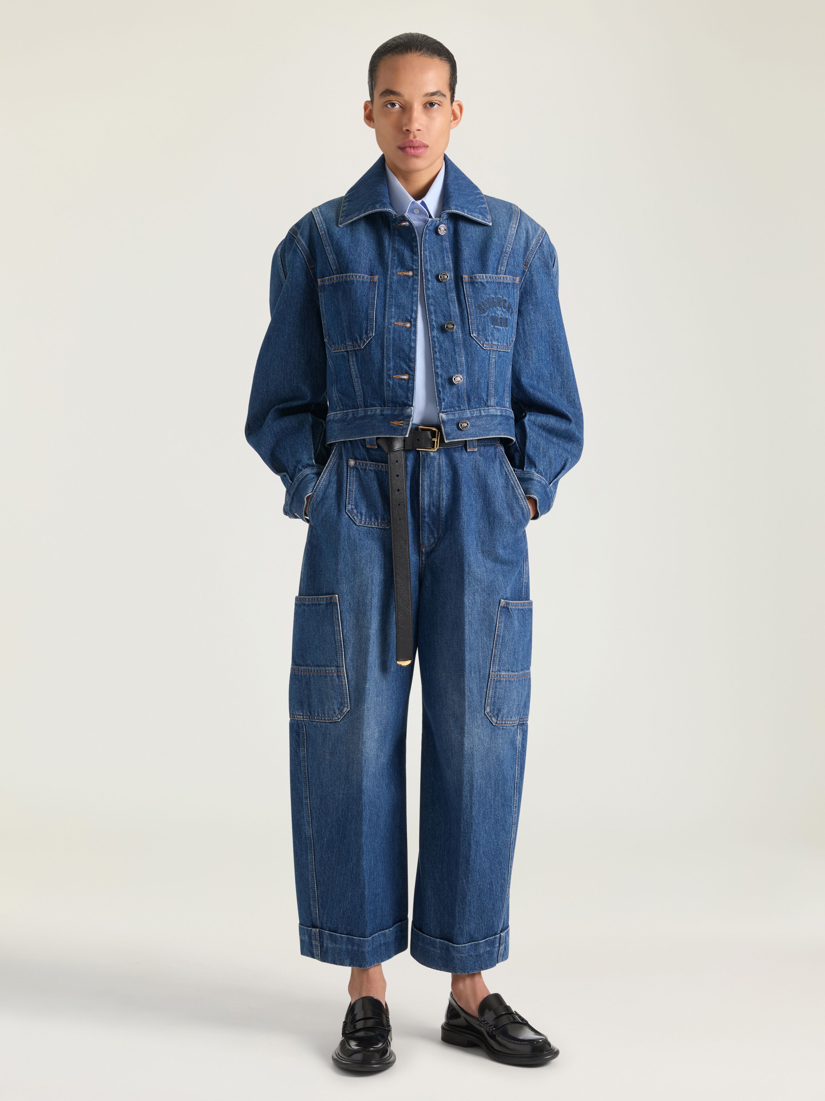 Cocoon jacket in medium blue denim in - medium blue - BW00UC517B