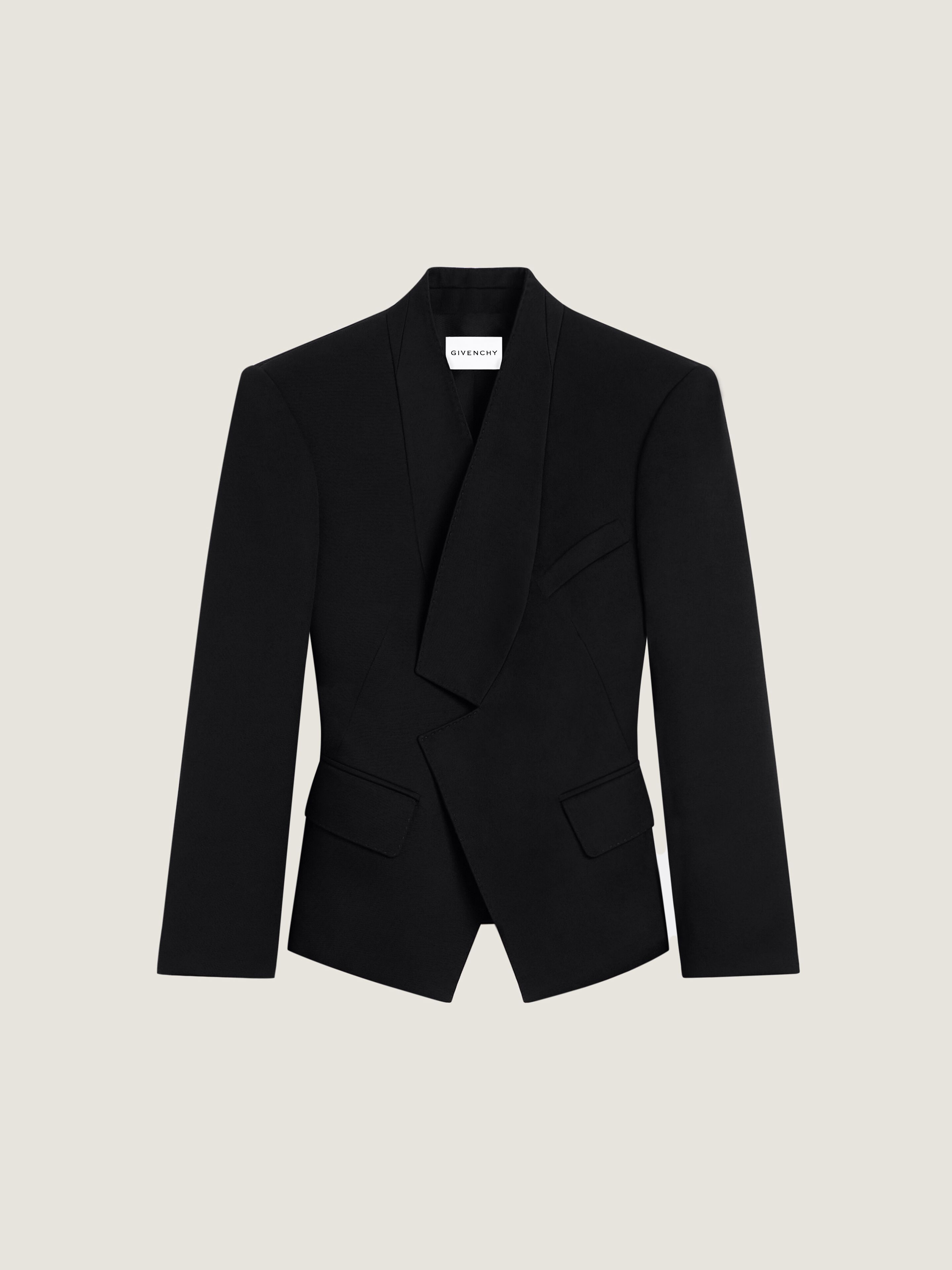 Givenchy Reverse Lapel Jacket In Wool