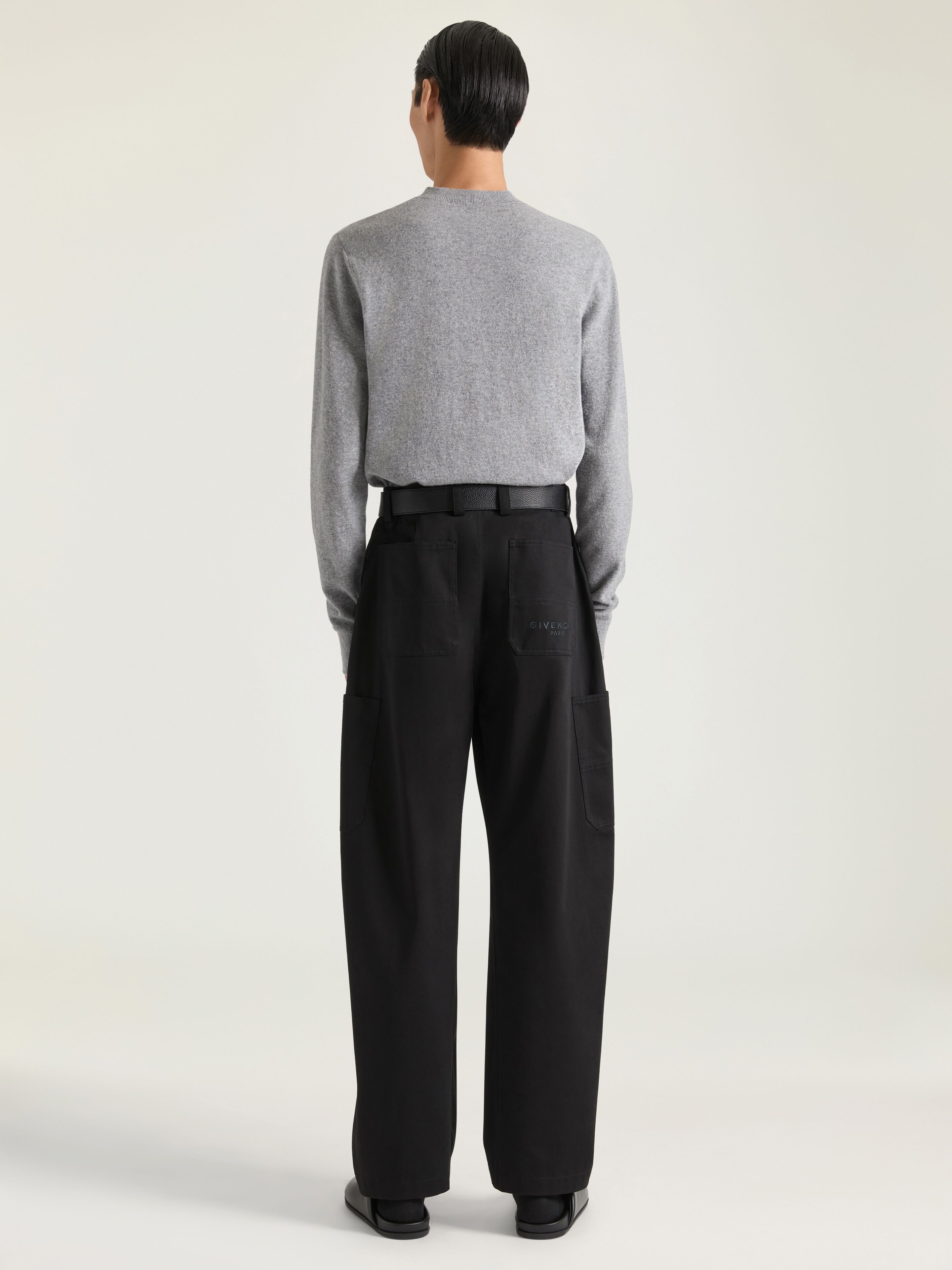 Couture Seam trousers in cotton embroidered GIVENCHY Paris in
