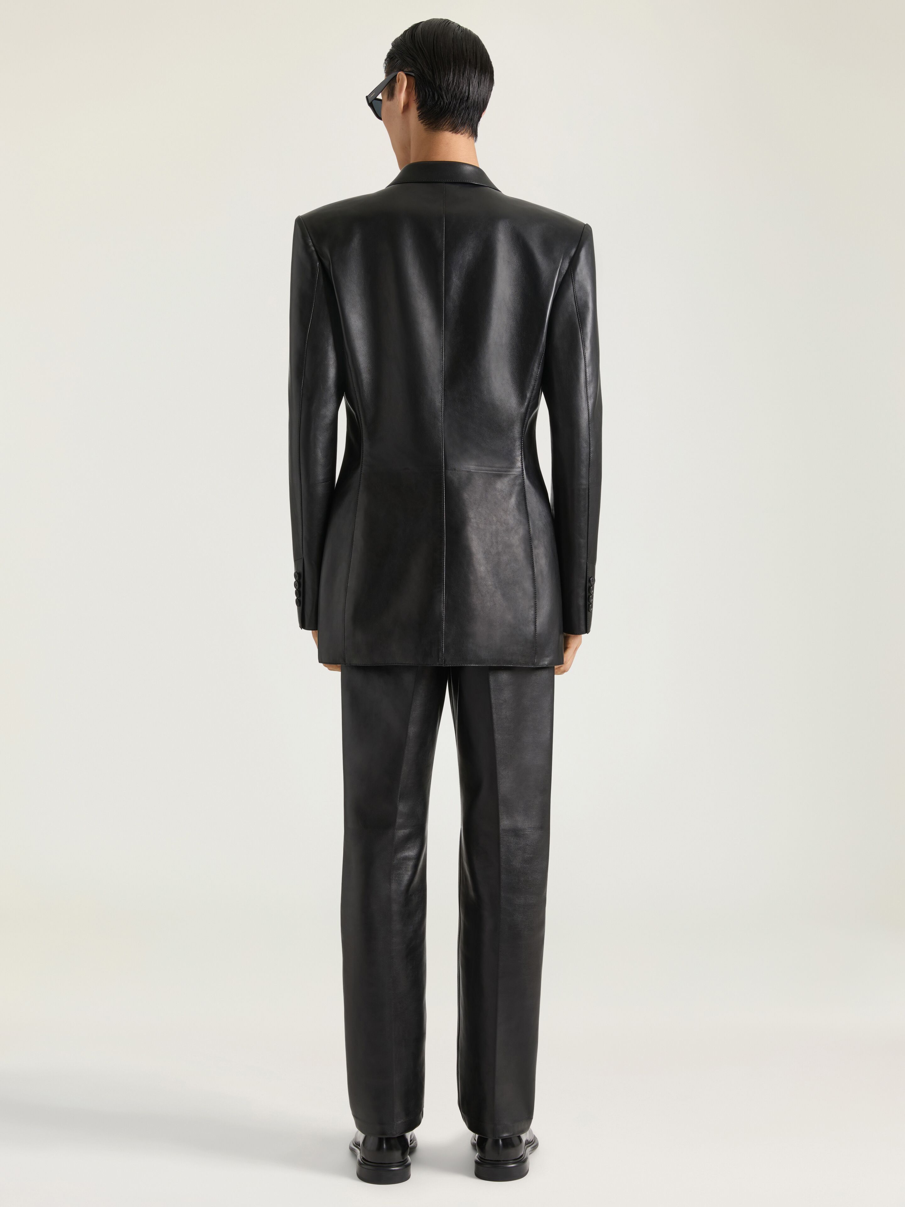 【美品✨】GIVENCHY 羊革 レザーテーラードジャケット 黒 2XL Jacket in leather in - black - BM01FL6Y46-001 | Givenchy US