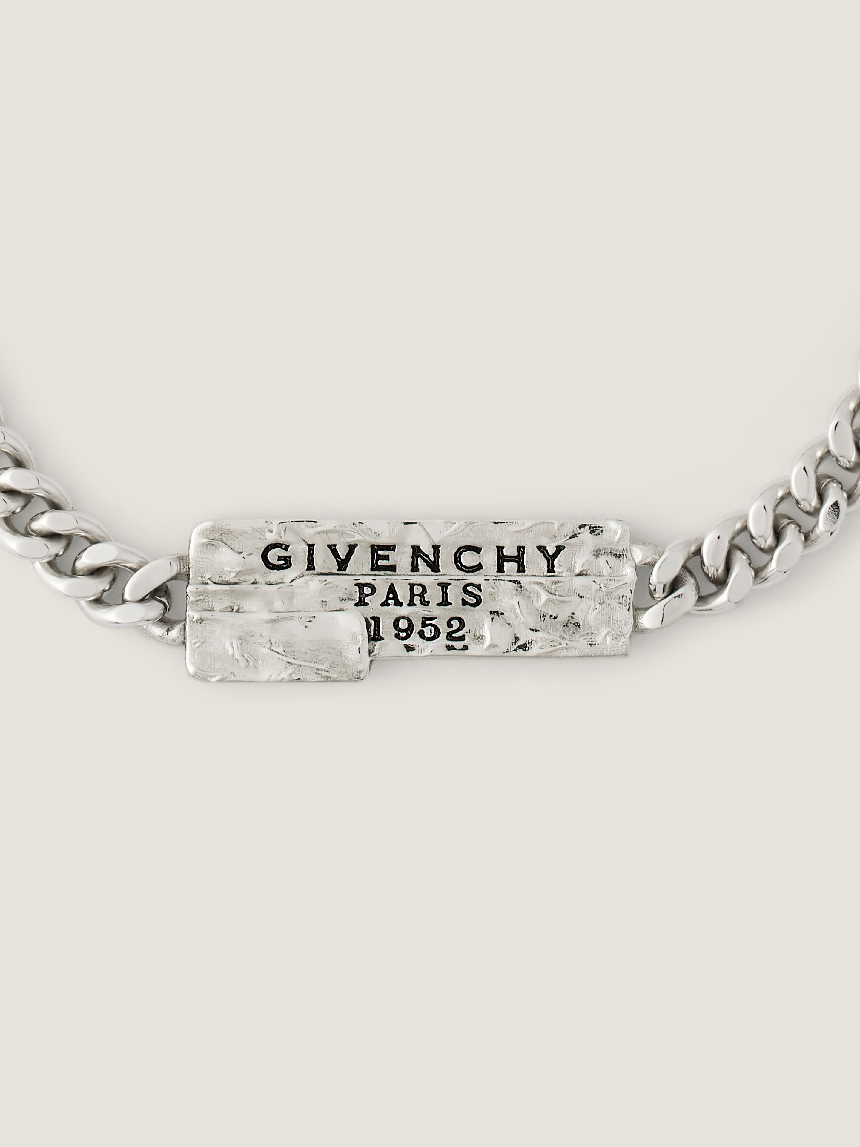 GIVENCHYテープ ブレスレット - アンティークシルバー - ハイブランド