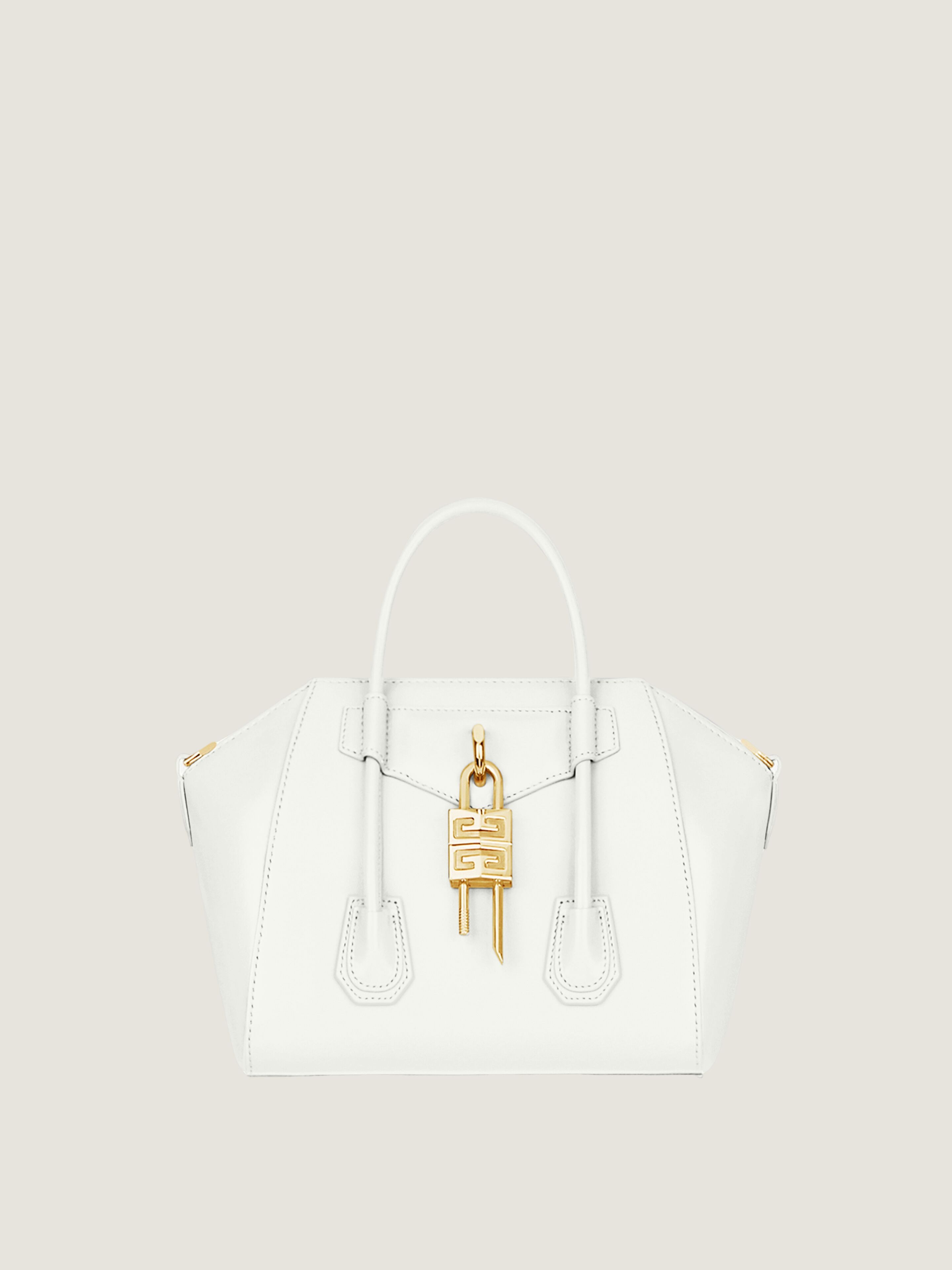 新品★GIVENCHY★アンティゴナ ロックバッグ ミニ ボックス アンティゴナ ロック ミニ ボックスレザー - アイボリー