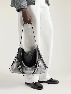 Sac Voyou medium en cuir laminé dégradé