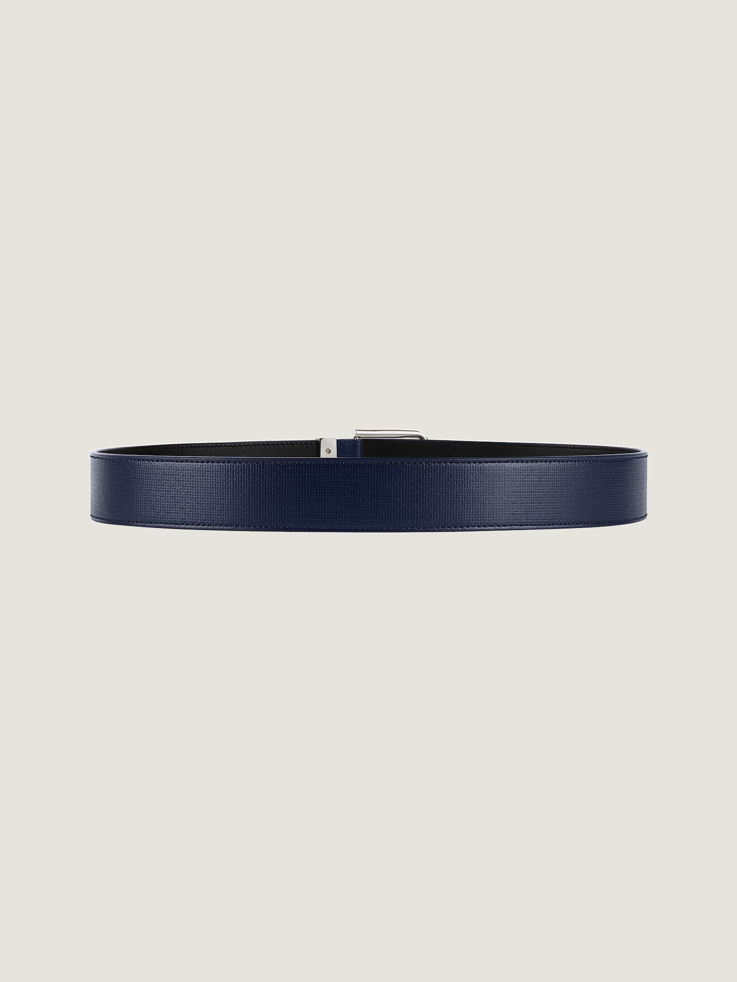 Givenchy Vintage Navy Blue Leather Belt w/ Square Buckle - US S / 28 Givenchy Belt Double G Logo Buckle Blue Size 38 main image 4